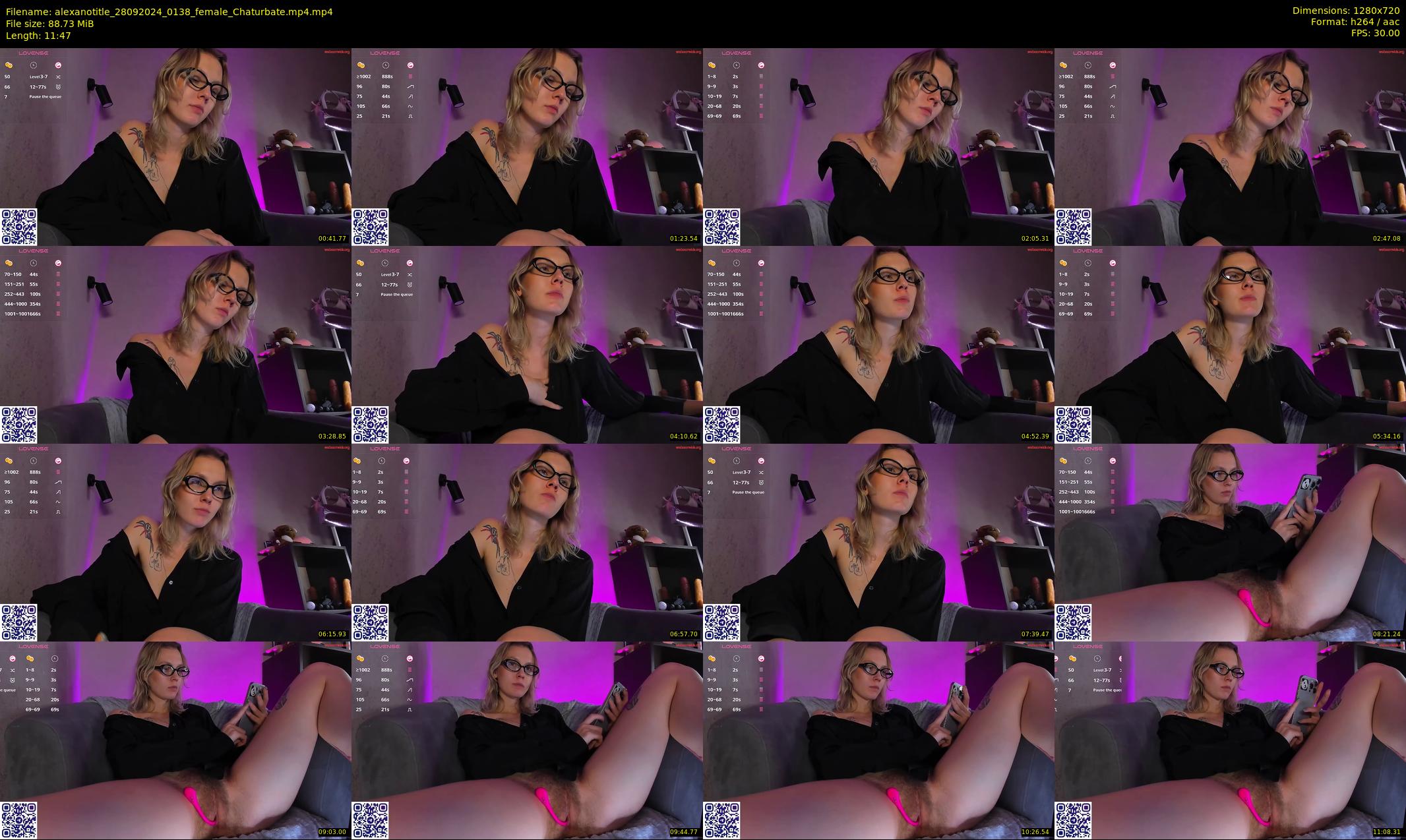 alexanotitle — 12 minute Chaturbate female cam show recording, 720p, Sep 28, 2024