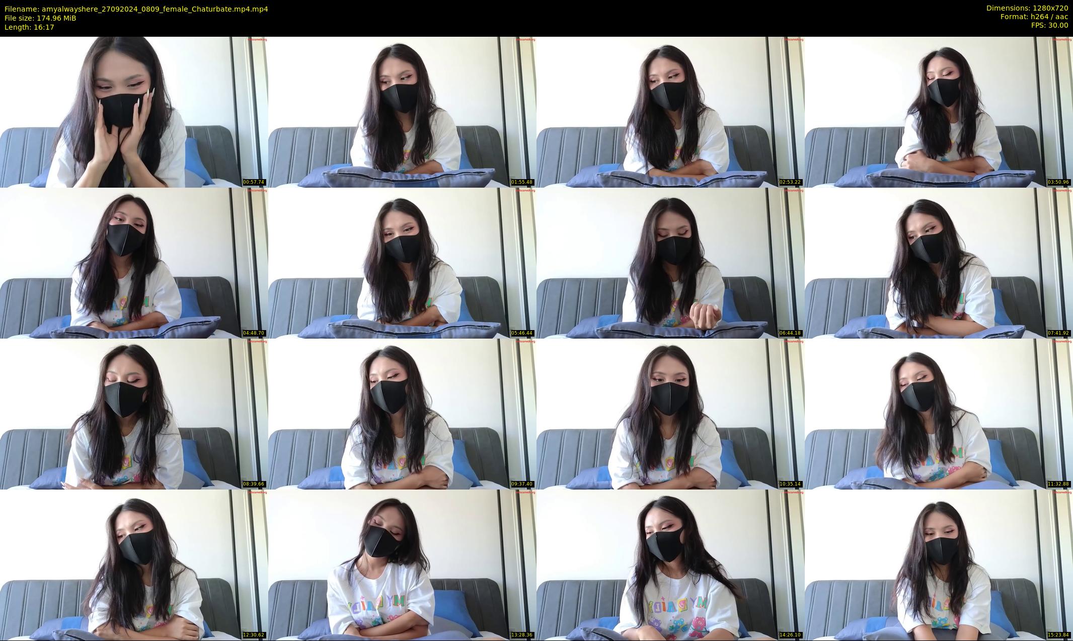 amyalwayshere — 17 minute Chaturbate female cam show recording, 720p, Sep 27, 2024