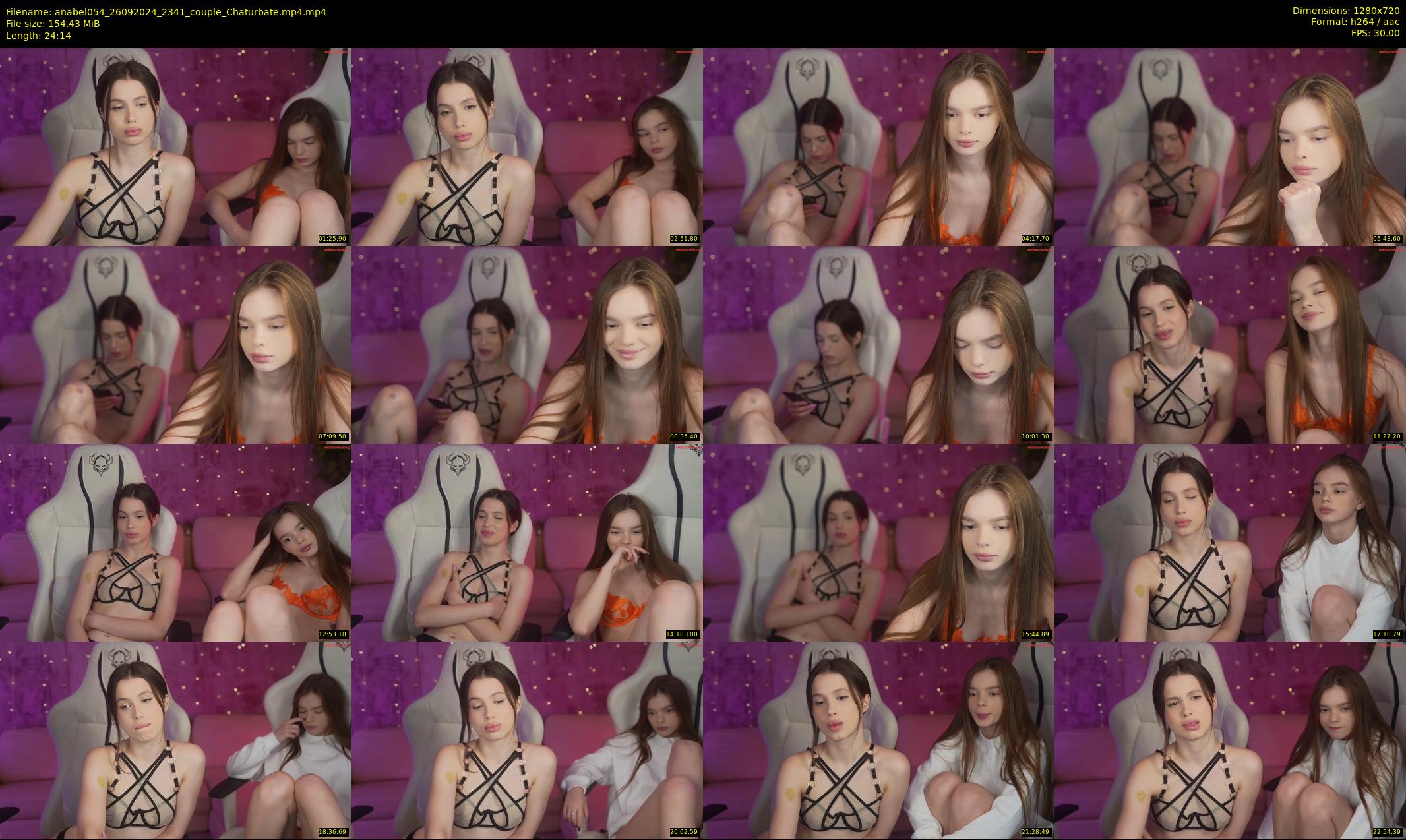 anabel054 — 25 minute Chaturbate female cam show recording, 720p, Sep 26, 2024