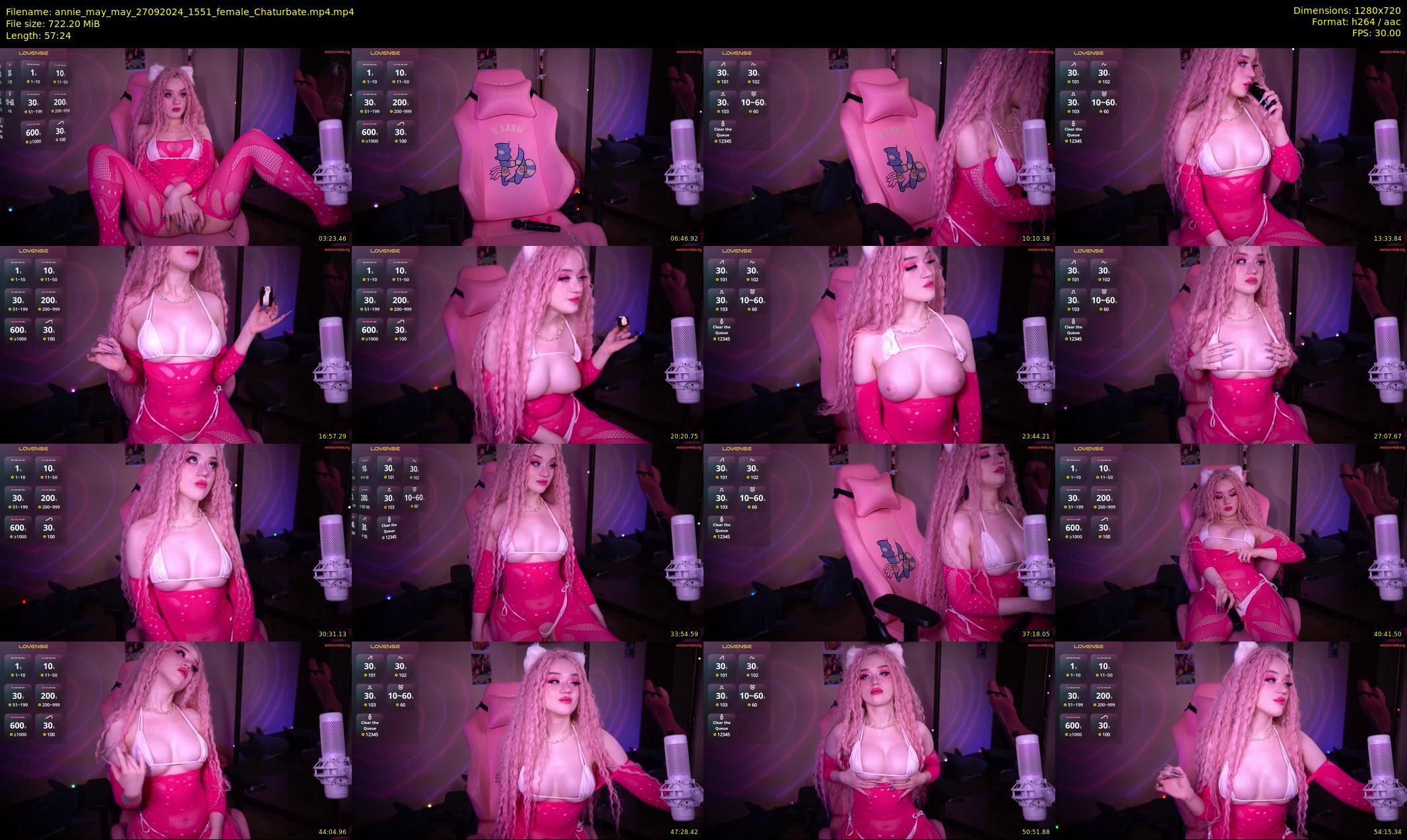 annie_may_may — 58 minute Chaturbate female cam show recording, 720p, Sep 27, 2024