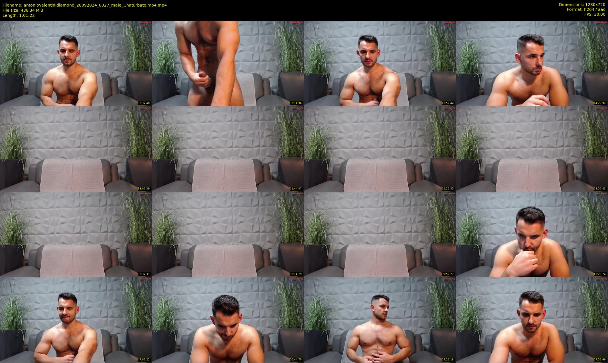 antoniovalentinidiamond — 62 minute Chaturbate male cam show recording, 720p, Sep 28, 2024