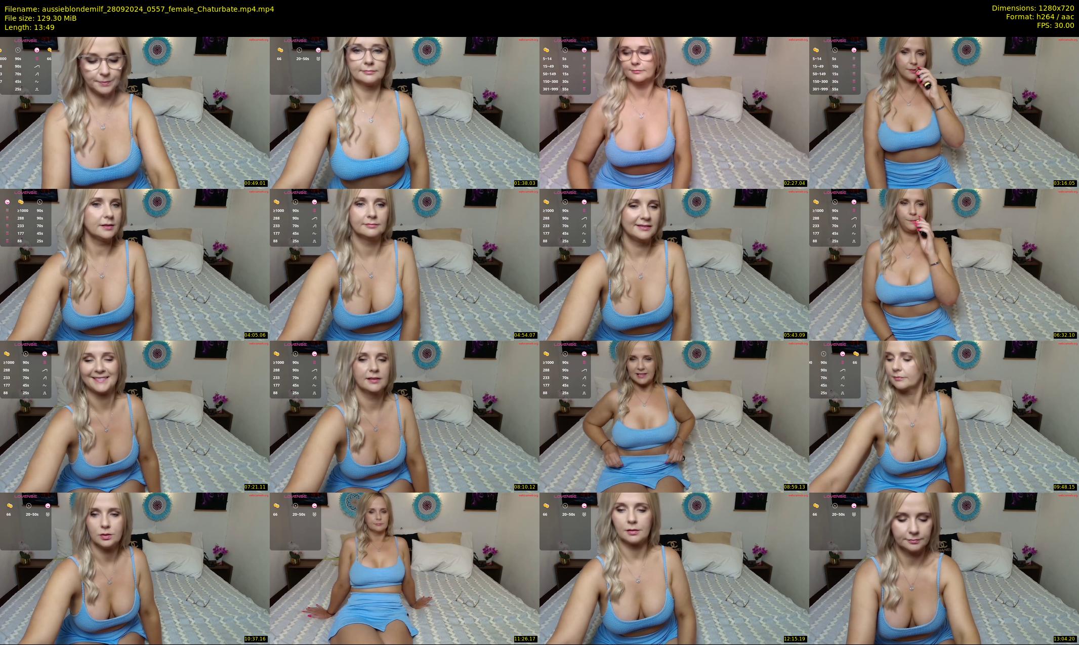 aussieblondemilf — 14 minute Chaturbate female cam show recording, 720p, Sep 28, 2024