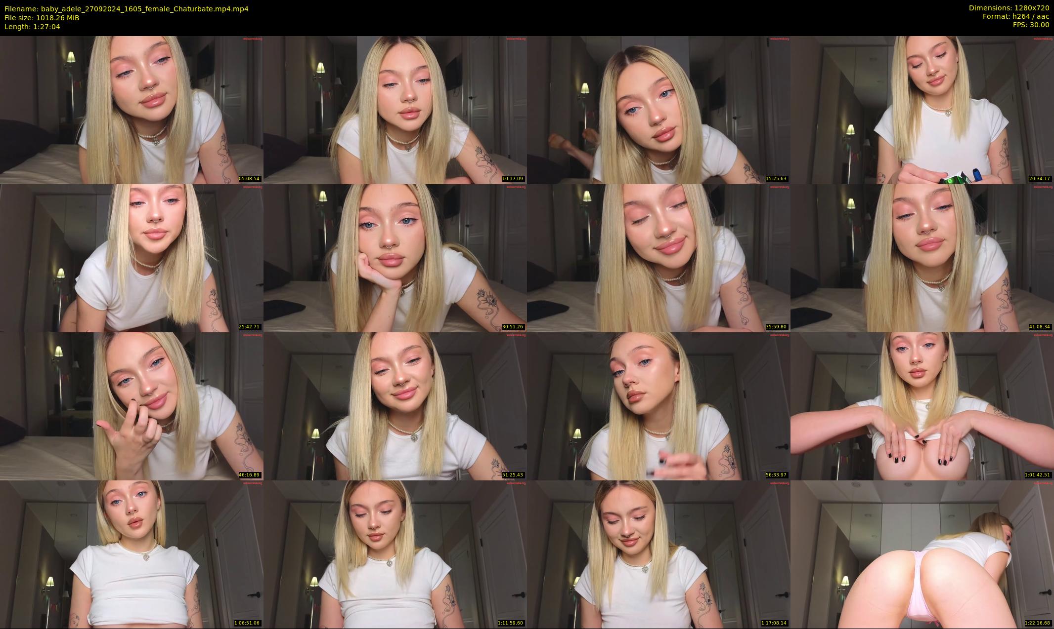 baby_adele — 88 minute Chaturbate female cam show recording, 720p, Sep 27, 2024