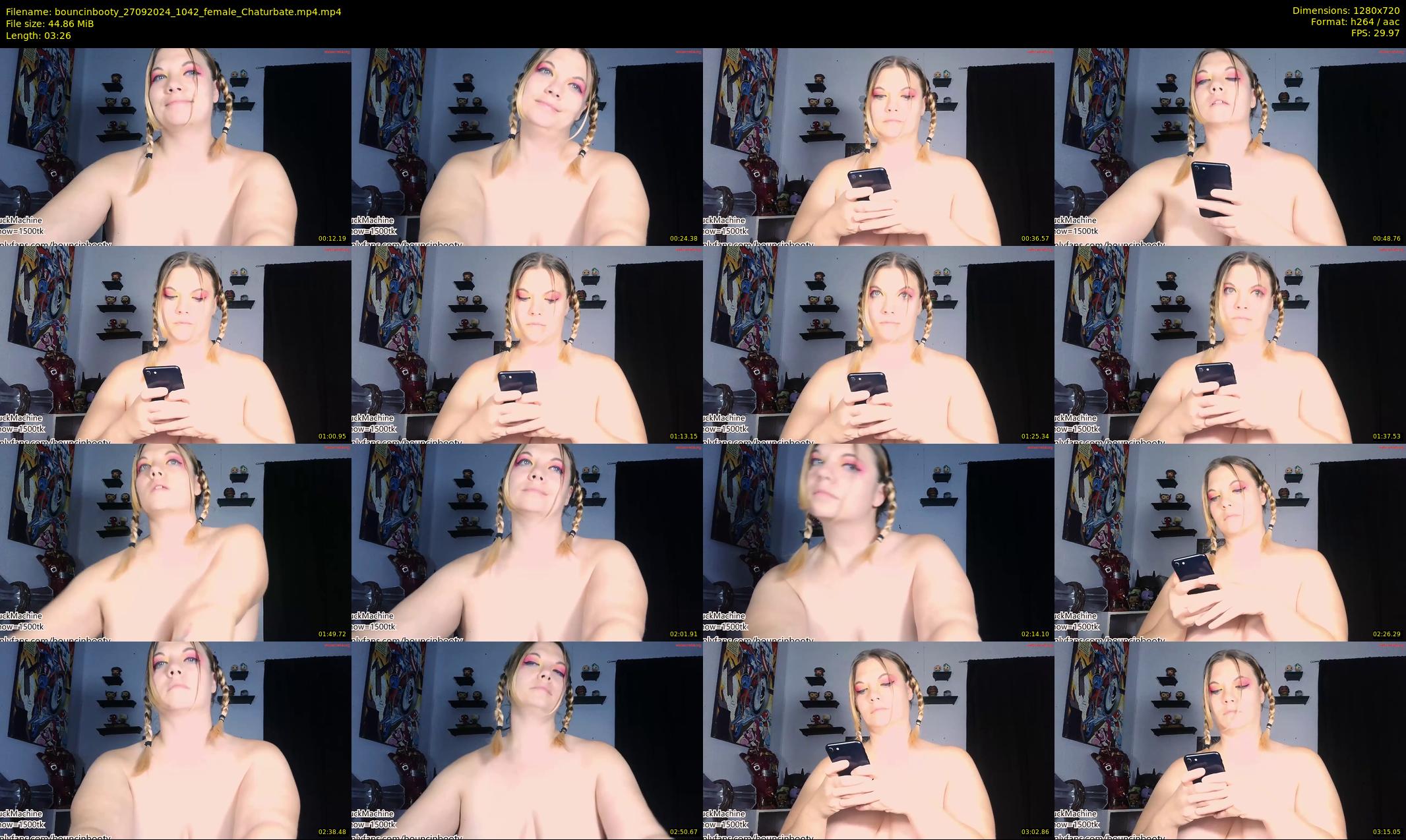 bouncinbooty — 4 minute Chaturbate female cam show recording, 720p, Sep 27, 2024