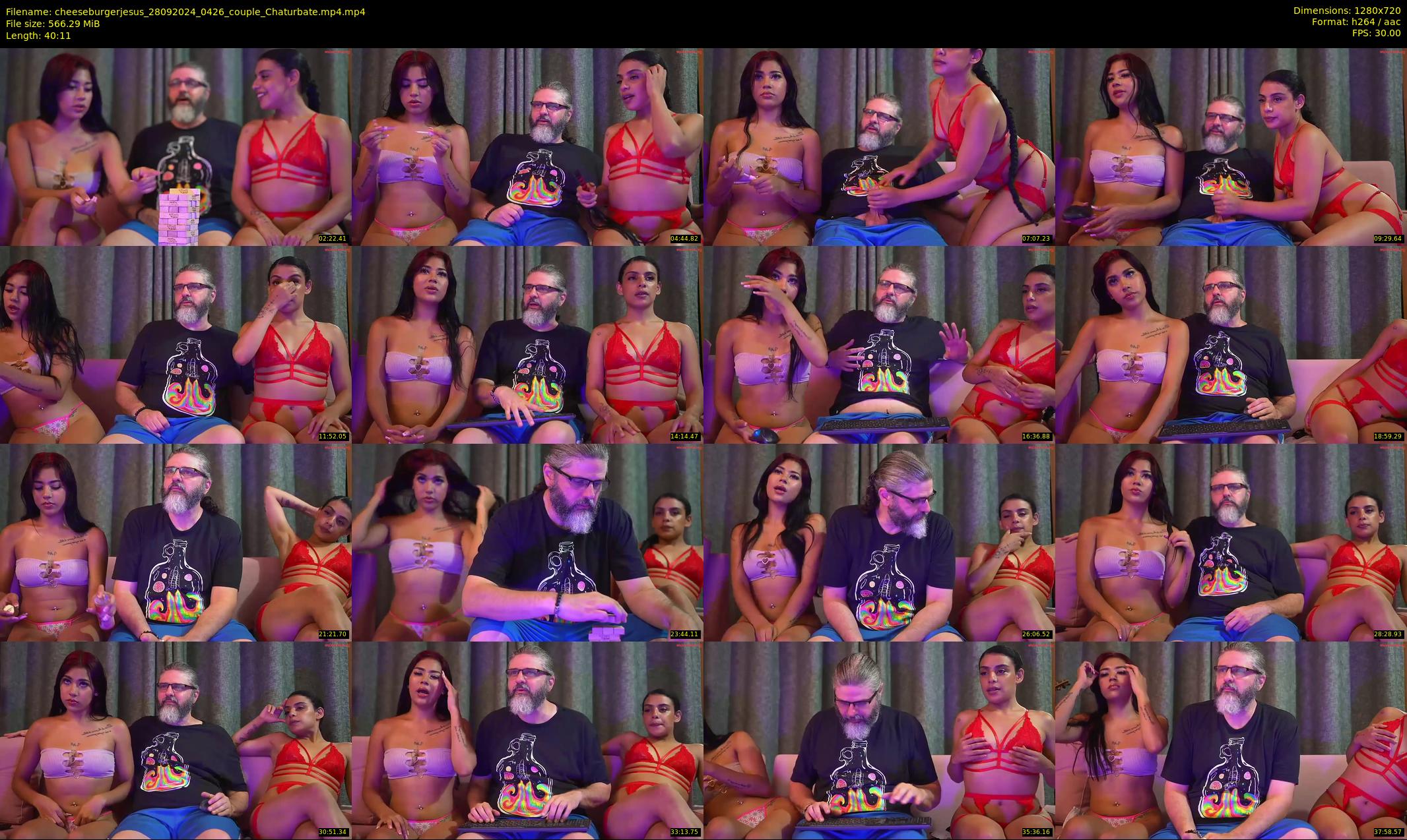 cheeseburgerjesus — 41 minute Chaturbate couple cam show recording, 720p, Sep 28, 2024