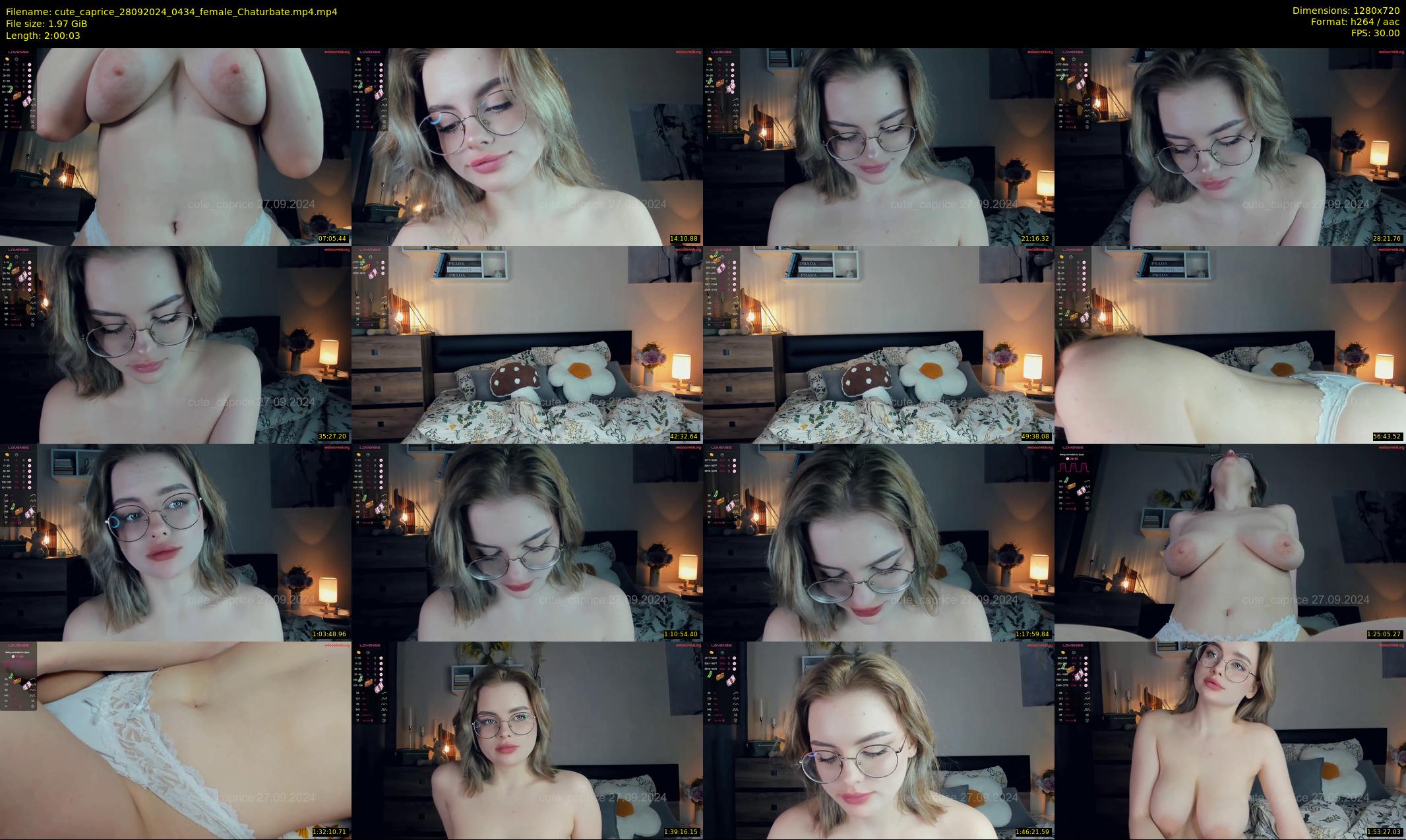 cute_caprice — 121 minute Chaturbate female cam show recording, 720p, Sep 28, 2024