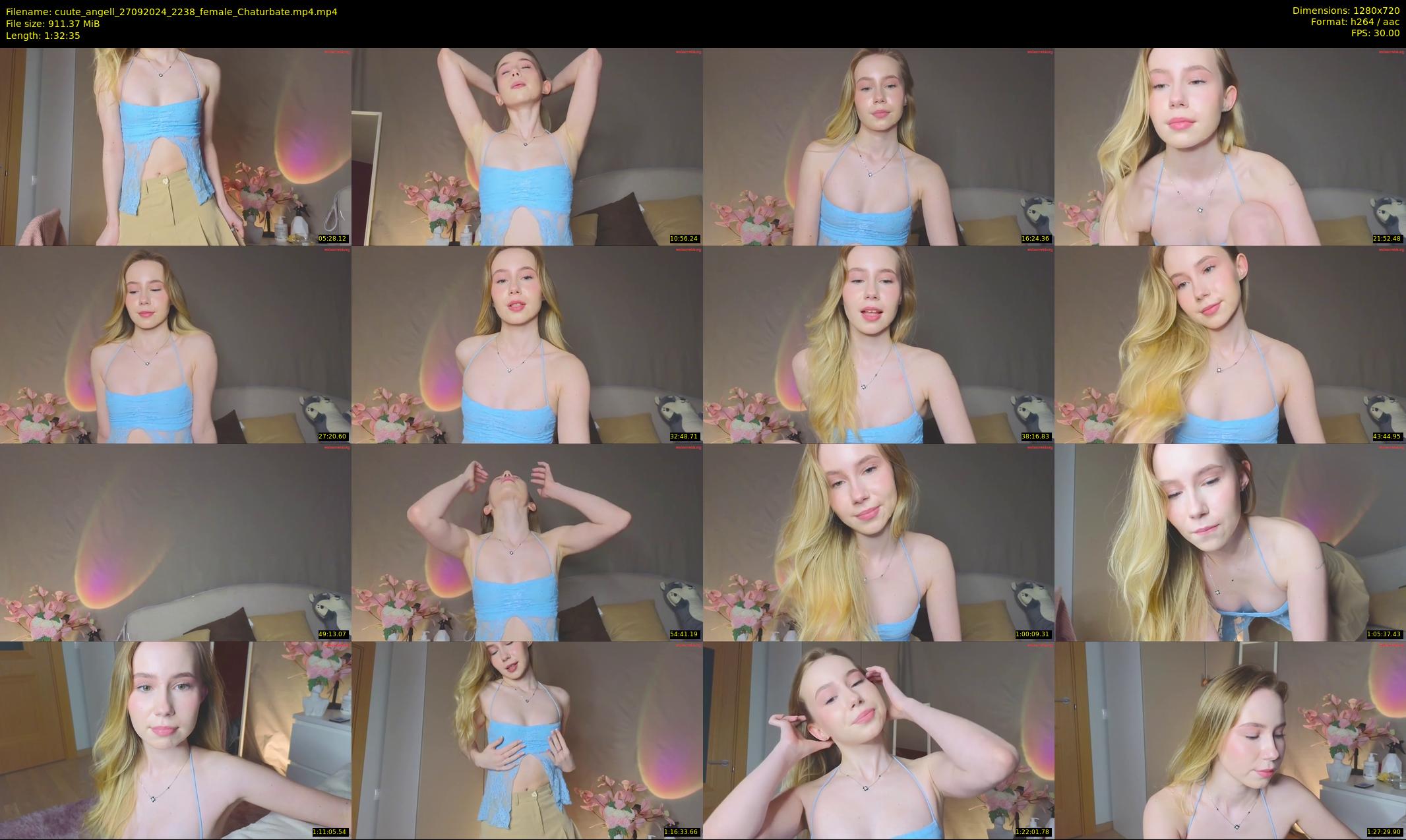 cuute_angell — 93 minute Chaturbate female cam show recording, 720p, Sep 27, 2024