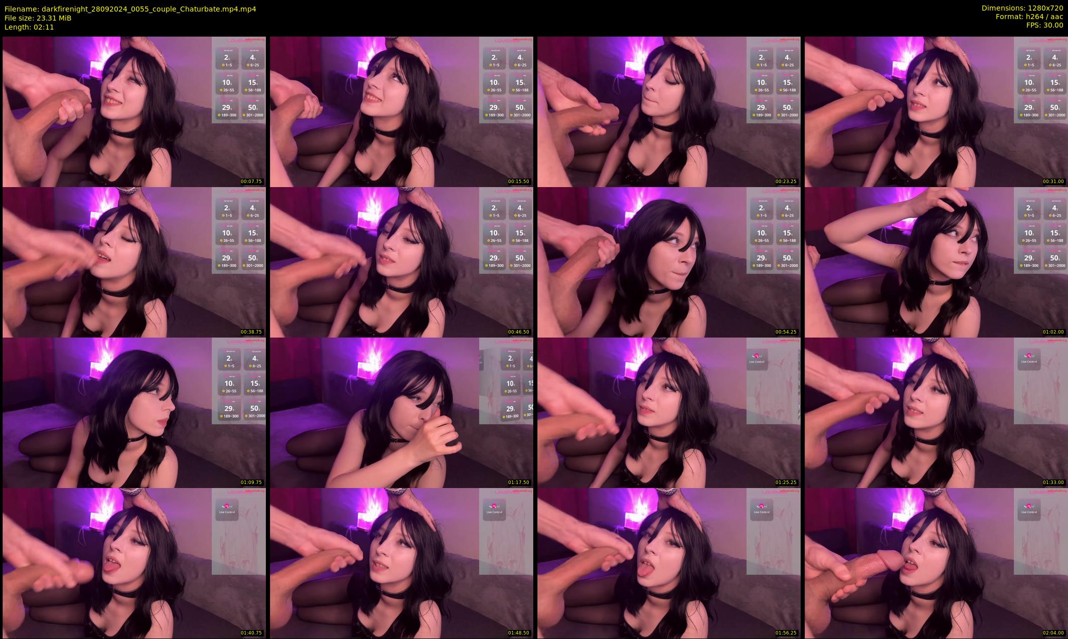 darkfirenight — 3 minute Chaturbate couple cam show recording, 720p, Sep 28, 2024
