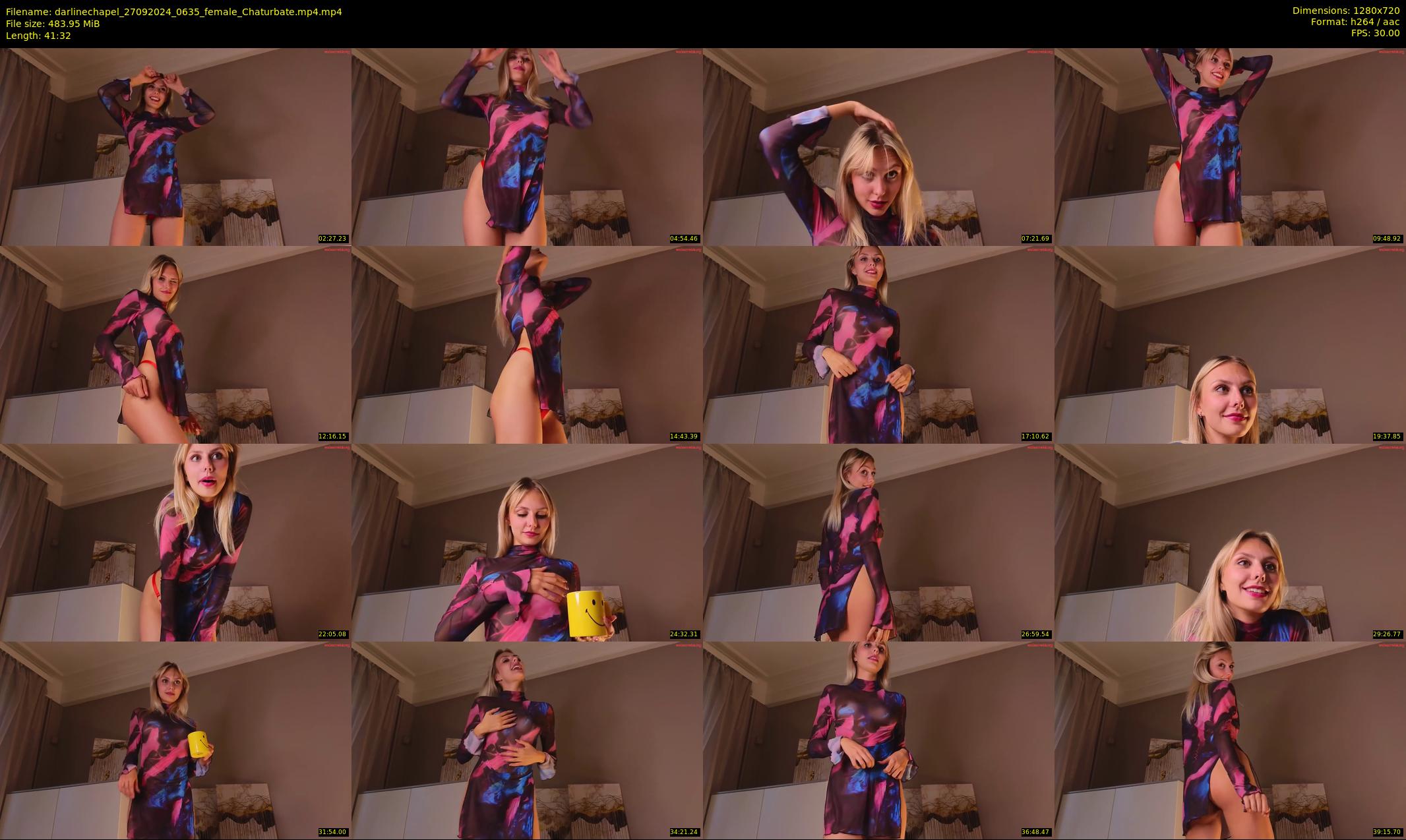 darlinechapel — 42 minute Chaturbate female cam show recording, 720p, Sep 27, 2024
