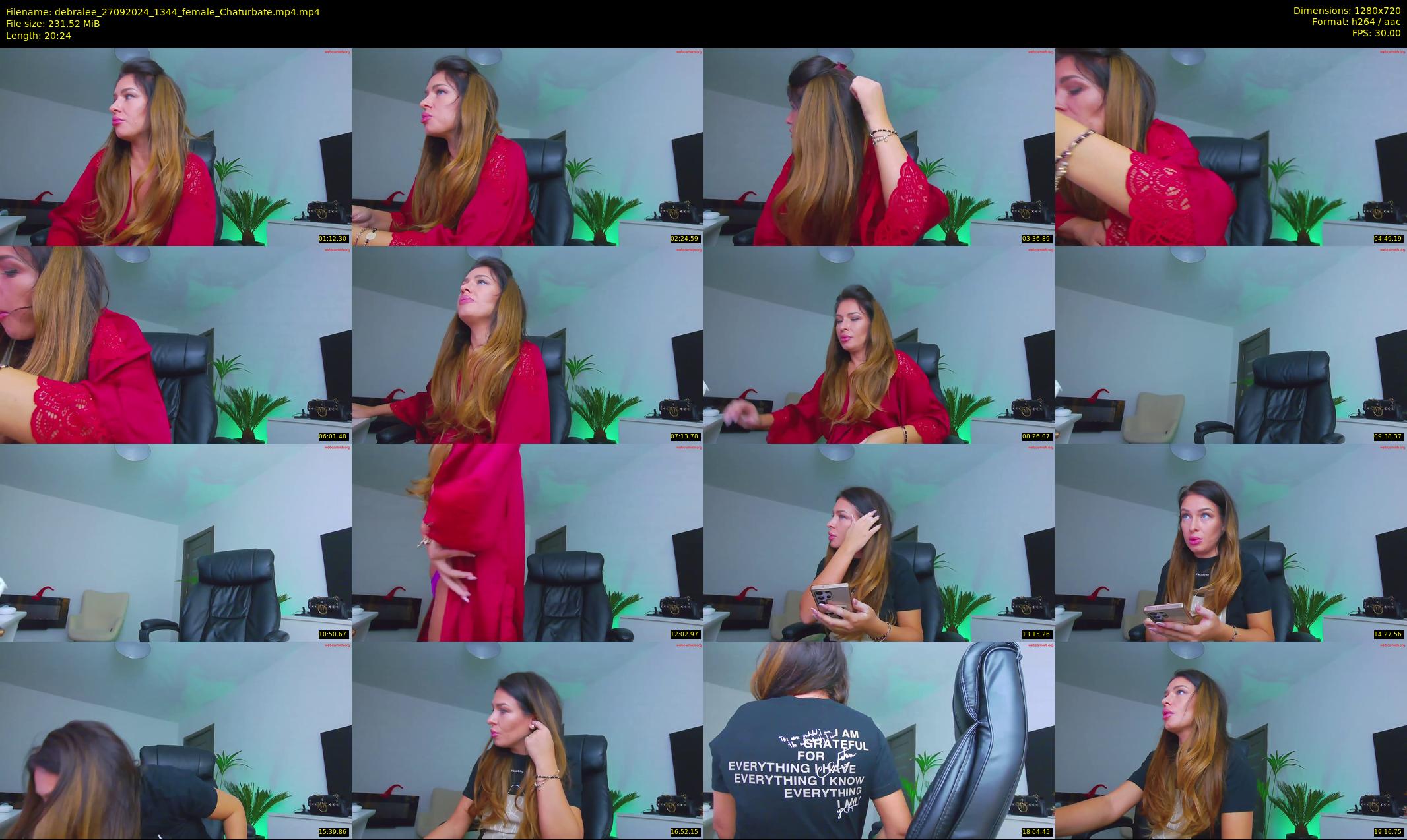 debralee — 21 minute Chaturbate female cam show recording, 720p, Sep 27, 2024