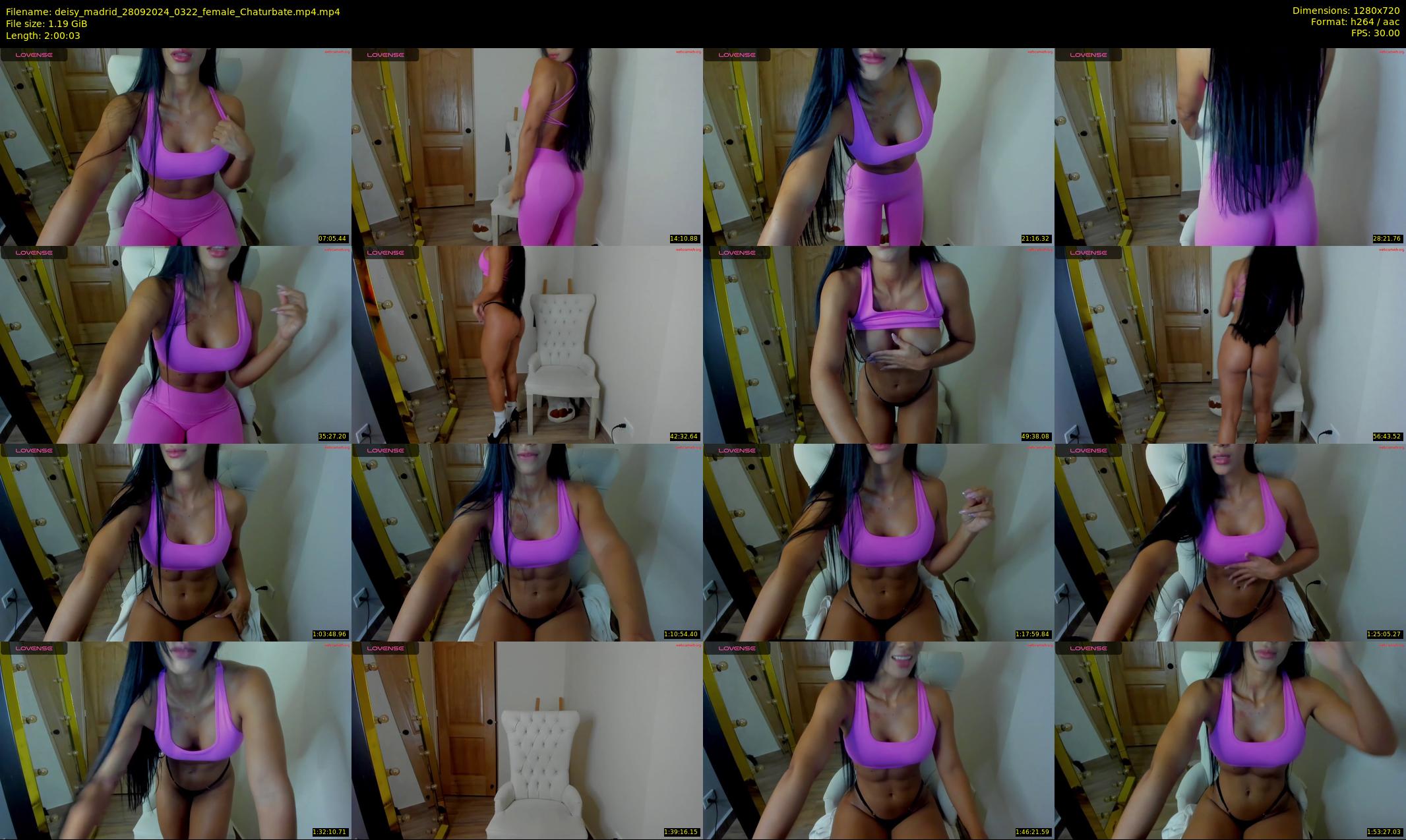 deisy_madrid — 121 minute Chaturbate female cam show recording, 720p, Sep 28, 2024