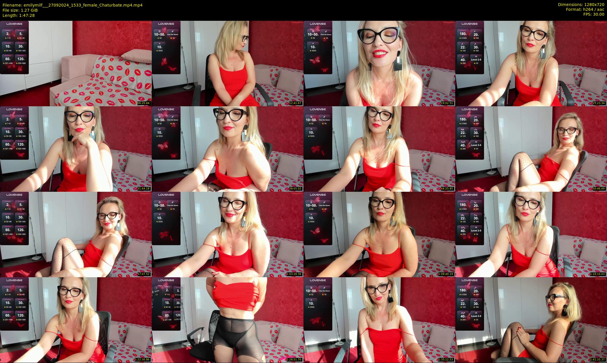 emilymilf__ — 108 minute Chaturbate female cam show recording, 720p, Sep 27, 2024