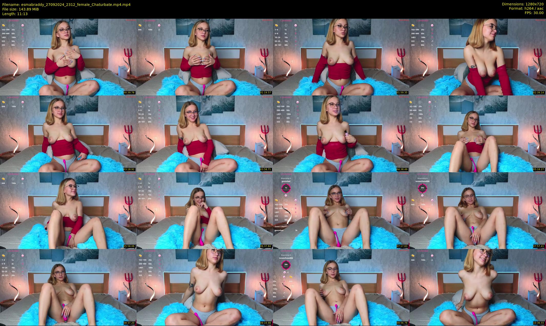 esmabraddy — 12 minute Chaturbate female cam show recording, 720p, Sep 27, 2024