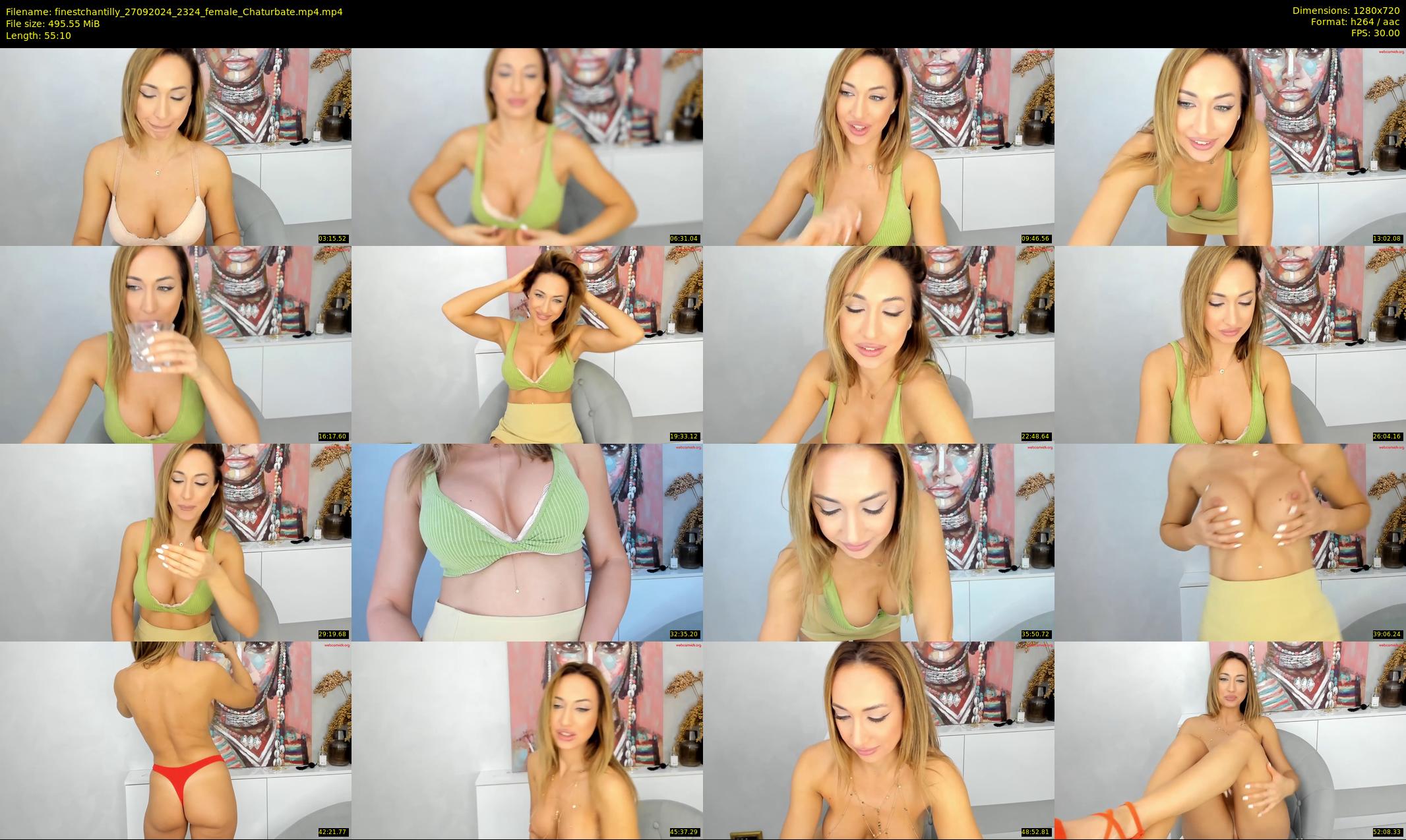 finestchantilly — 56 minute Chaturbate female cam show recording, 720p, Sep 27, 2024