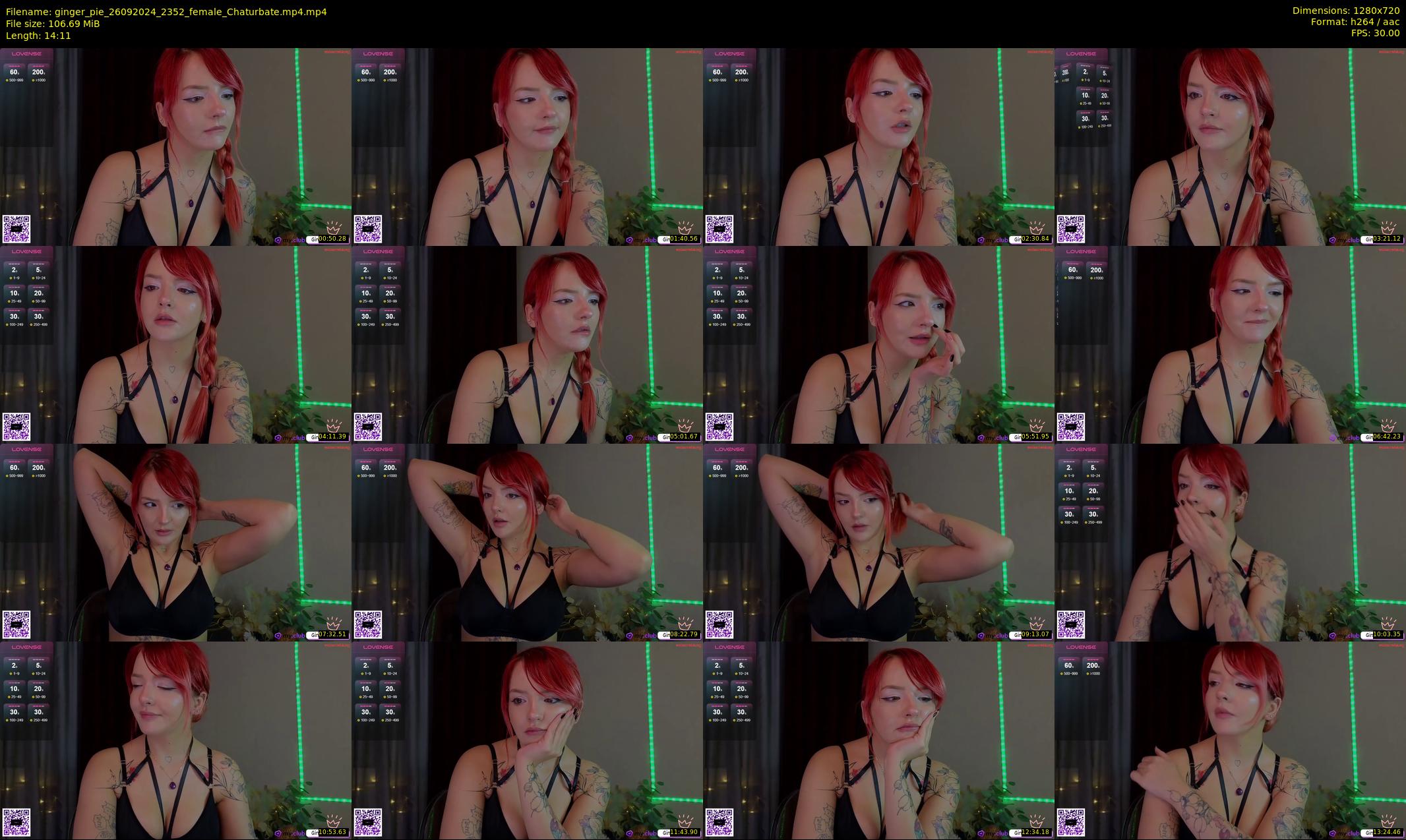 ginger_pie — 15 minute Chaturbate female cam show recording, 720p, Sep 26, 2024