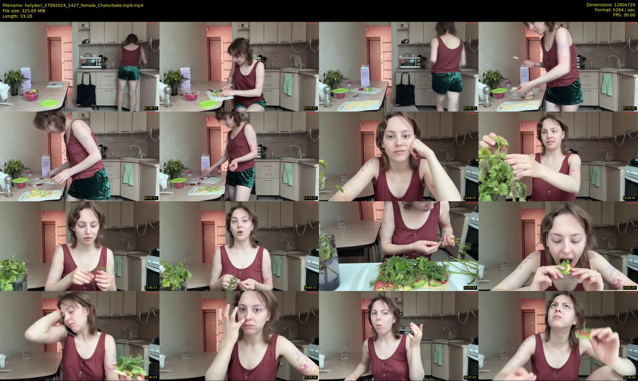 holydori — 34 minute Chaturbate female cam show recording, 720p, Sep 27, 2024