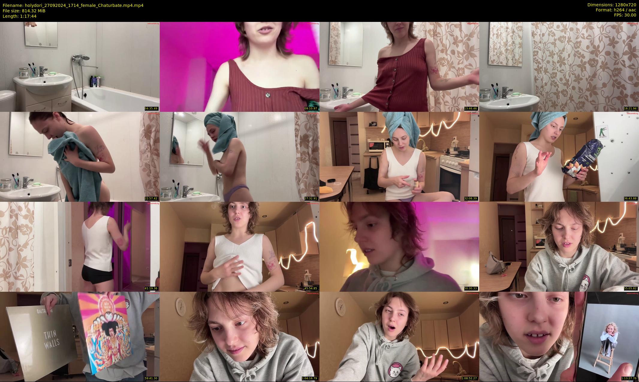 holydori — 78 minute Chaturbate female cam show recording, 720p, Sep 27, 2024