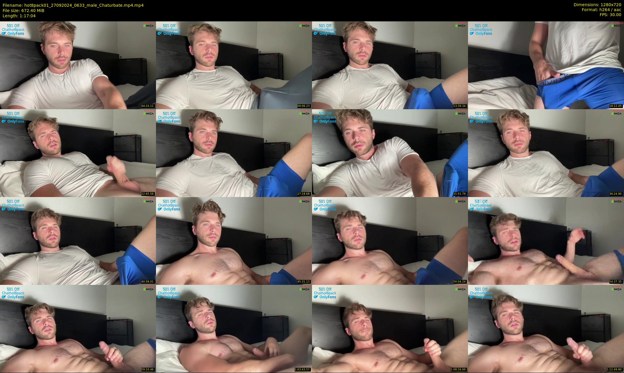 hot8pack01 — 78 minute Chaturbate male cam show recording, 720p, Sep 27, 2024