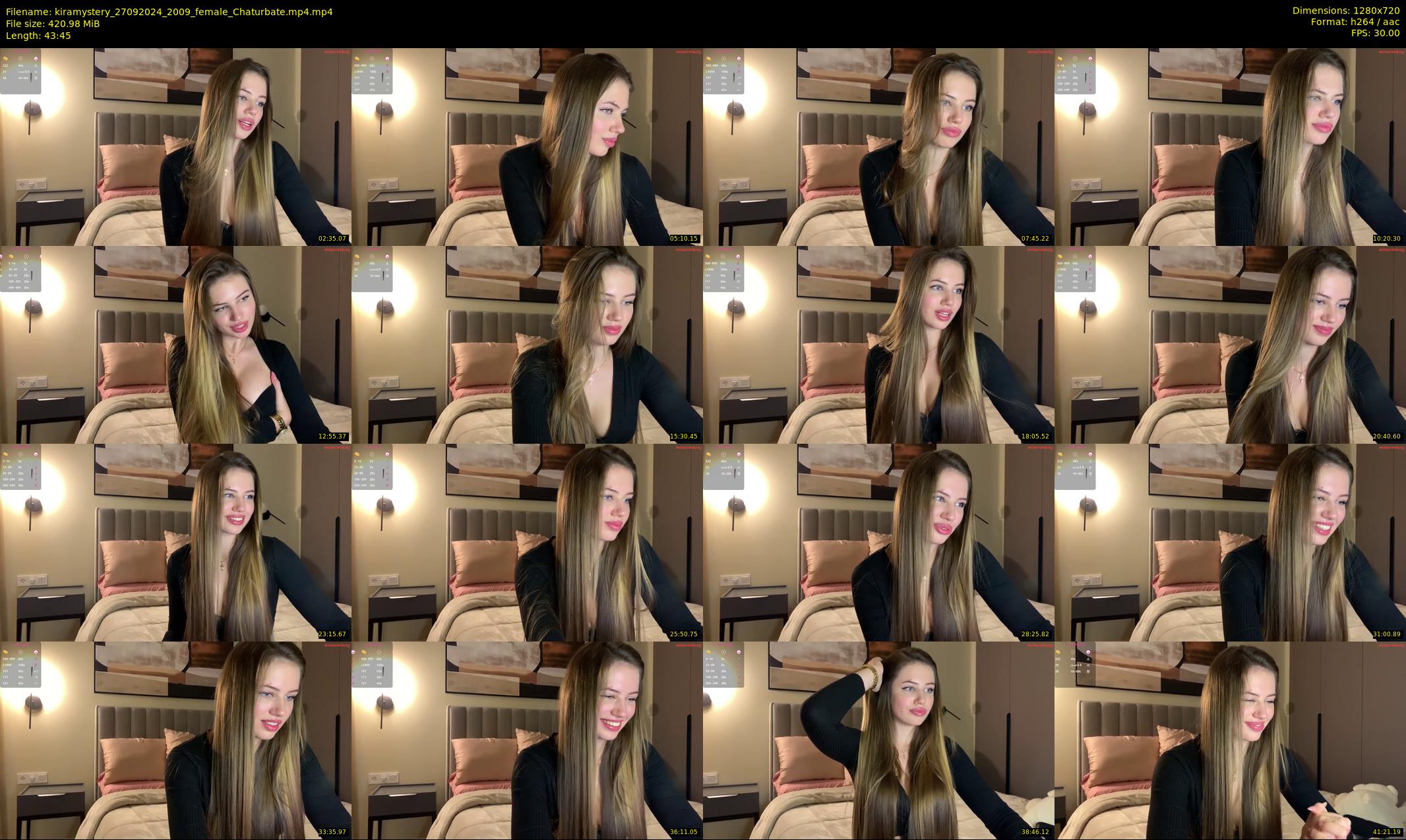 kiramystery — 44 minute Chaturbate female cam show recording, 720p, Sep 27, 2024