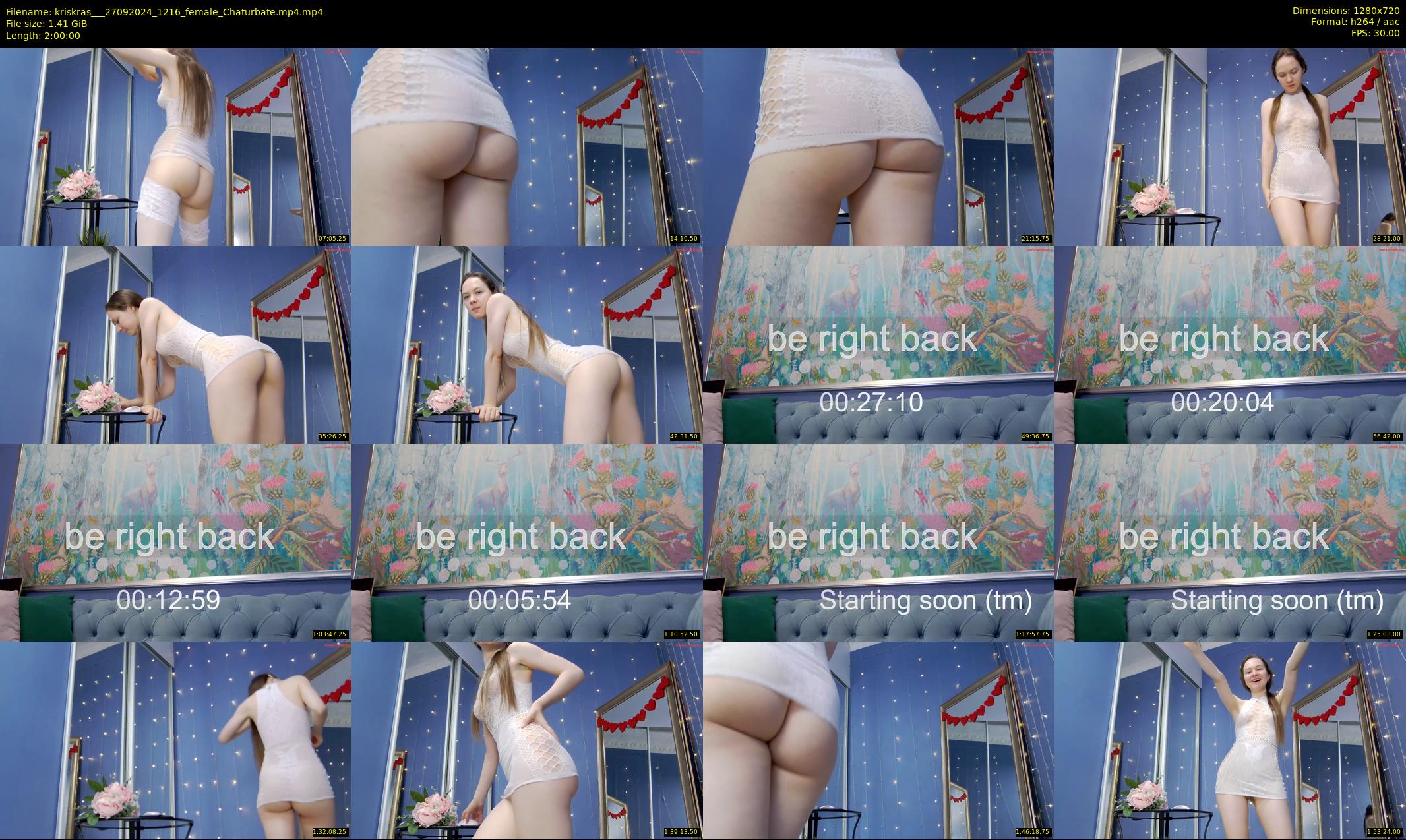 kriskras__ — 120 minute Chaturbate female cam show recording, 720p, Sep 27, 2024