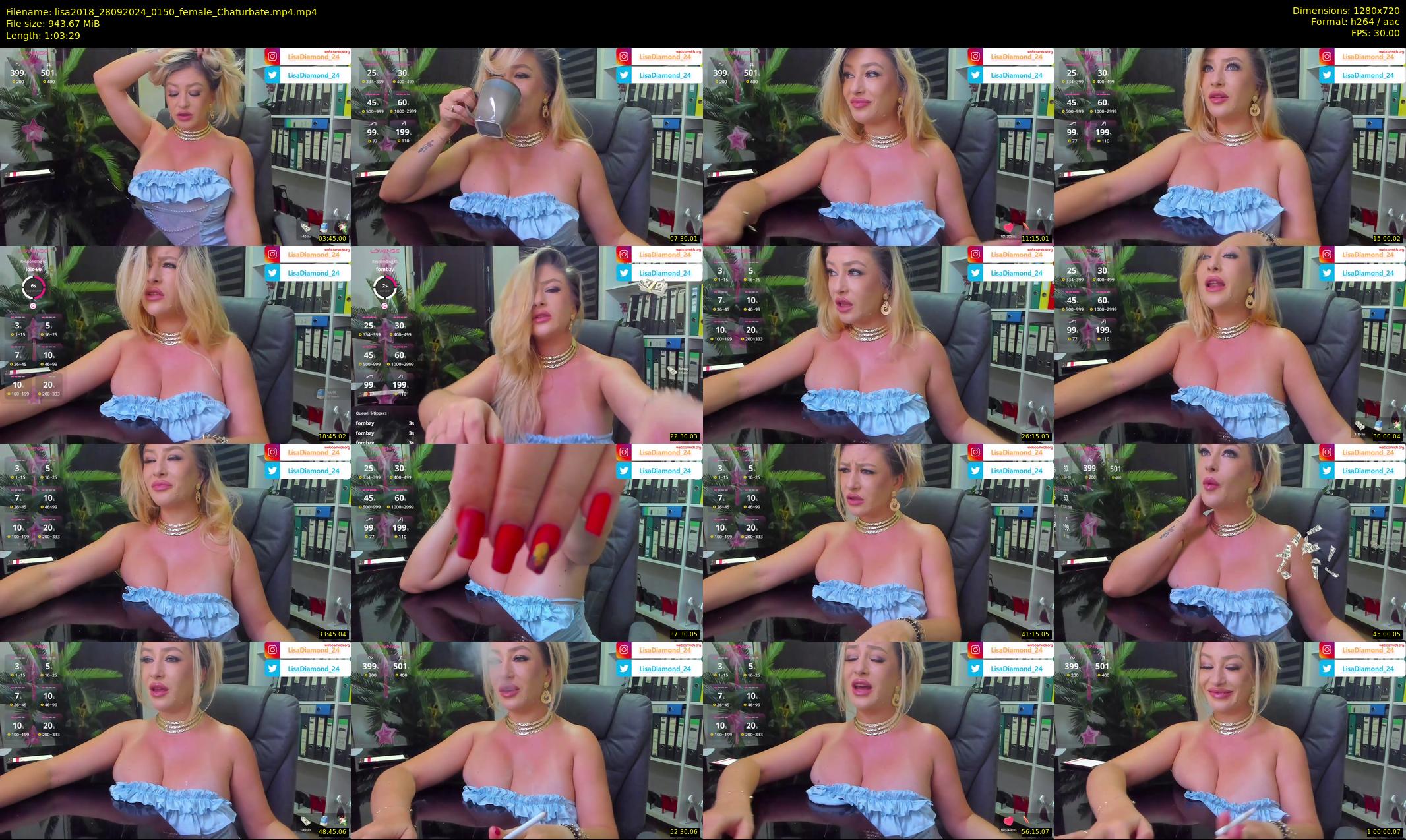 lisa2018 — 64 minute Chaturbate female cam show recording, 720p, Sep 28, 2024