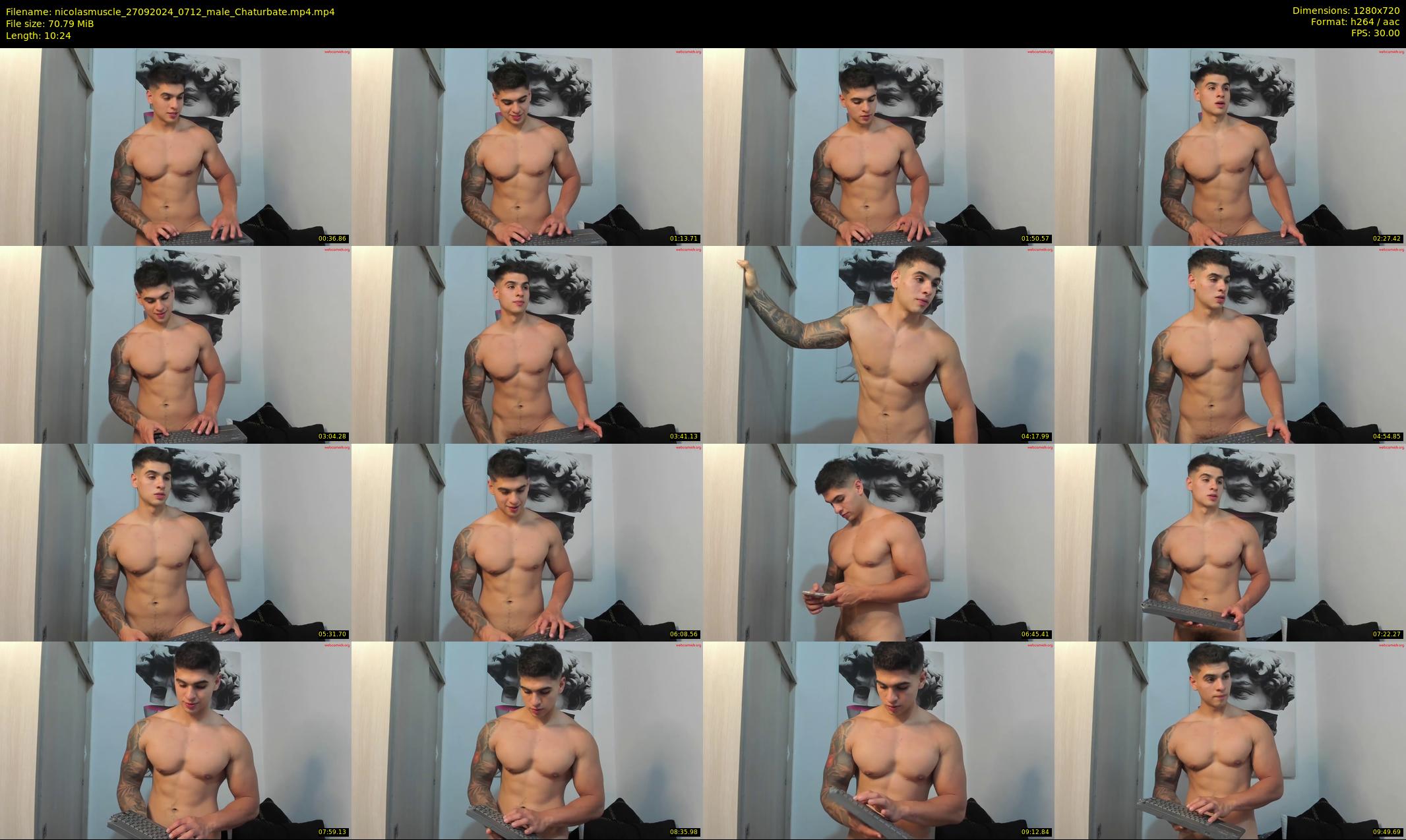 nicolasmuscle — 11 minute Chaturbate male cam show recording, 720p, Sep 27, 2024