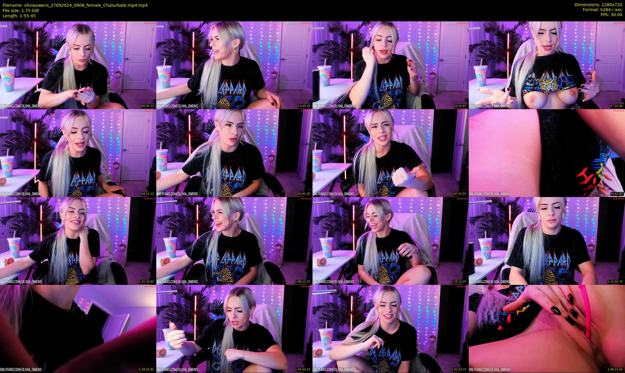 oliviaowens — 116 minute Chaturbate female cam show recording, 720p, Sep 27, 2024