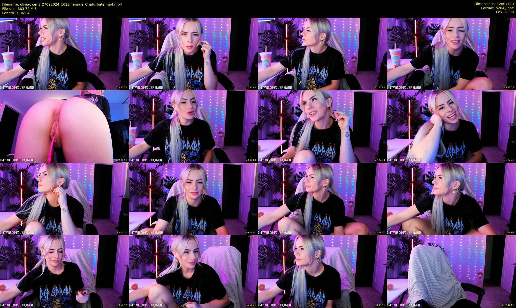 oliviaowens — 67 minute Chaturbate female cam show recording, 720p, Sep 27, 2024