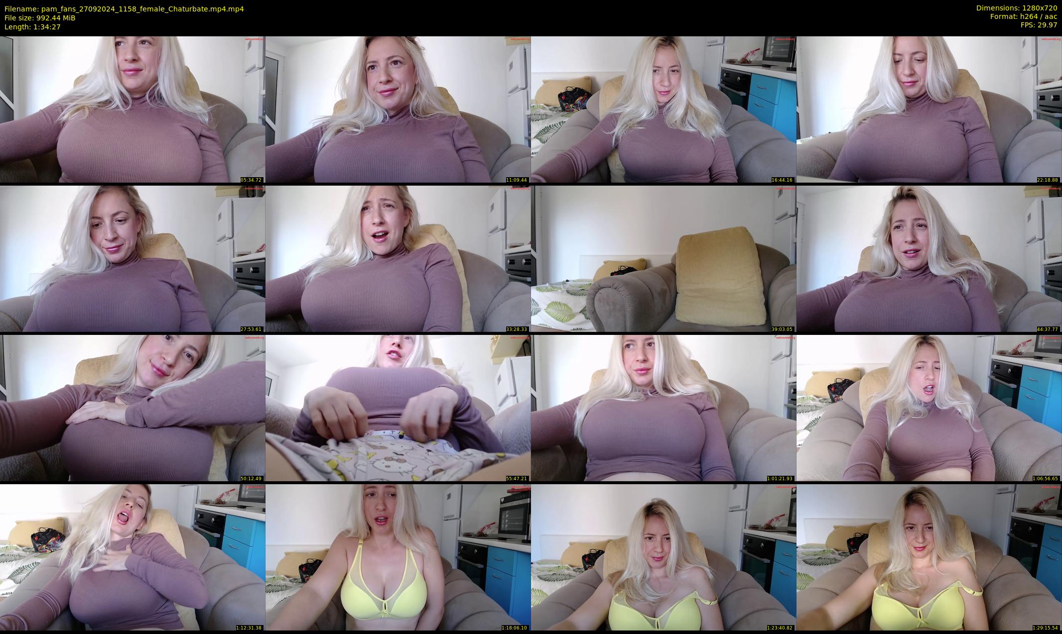 pam_fans — 95 minute Chaturbate female cam show recording, 720p, Sep 27, 2024