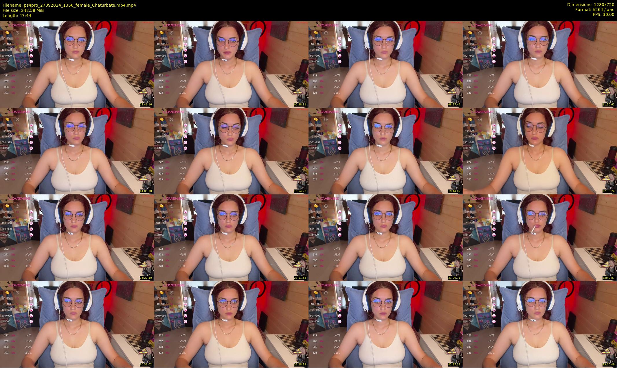 ps4pro — 48 minute Chaturbate female cam show recording, 720p, Sep 27, 2024
