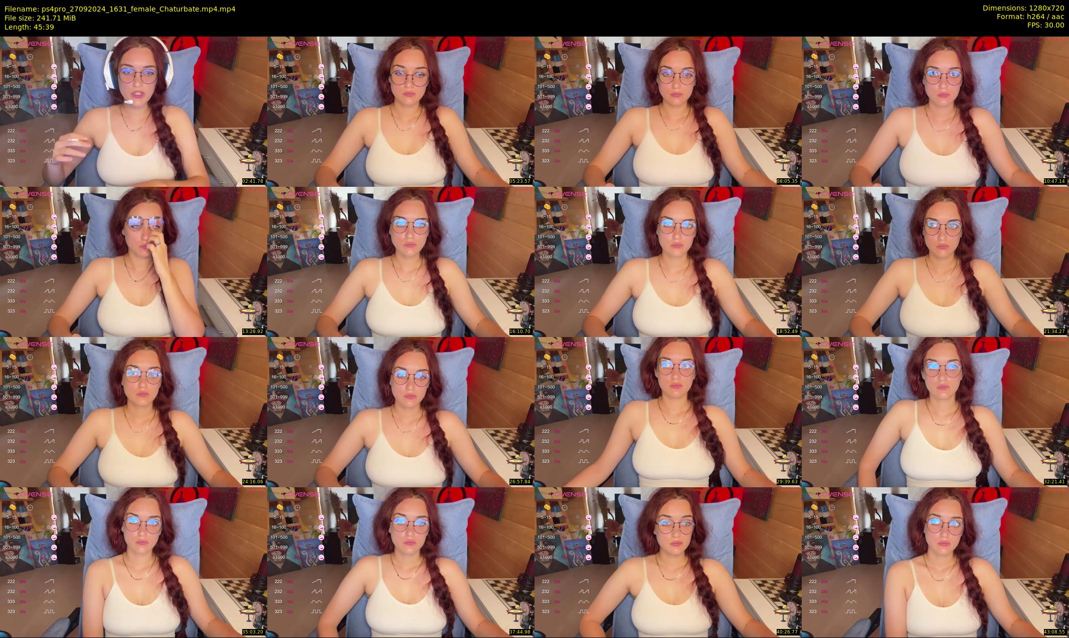 ps4pro — 46 minute Chaturbate female cam show recording, 720p, Sep 27, 2024