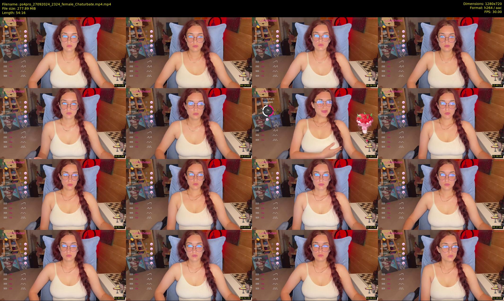 ps4pro — 55 minute Chaturbate female cam show recording, 720p, Sep 27, 2024