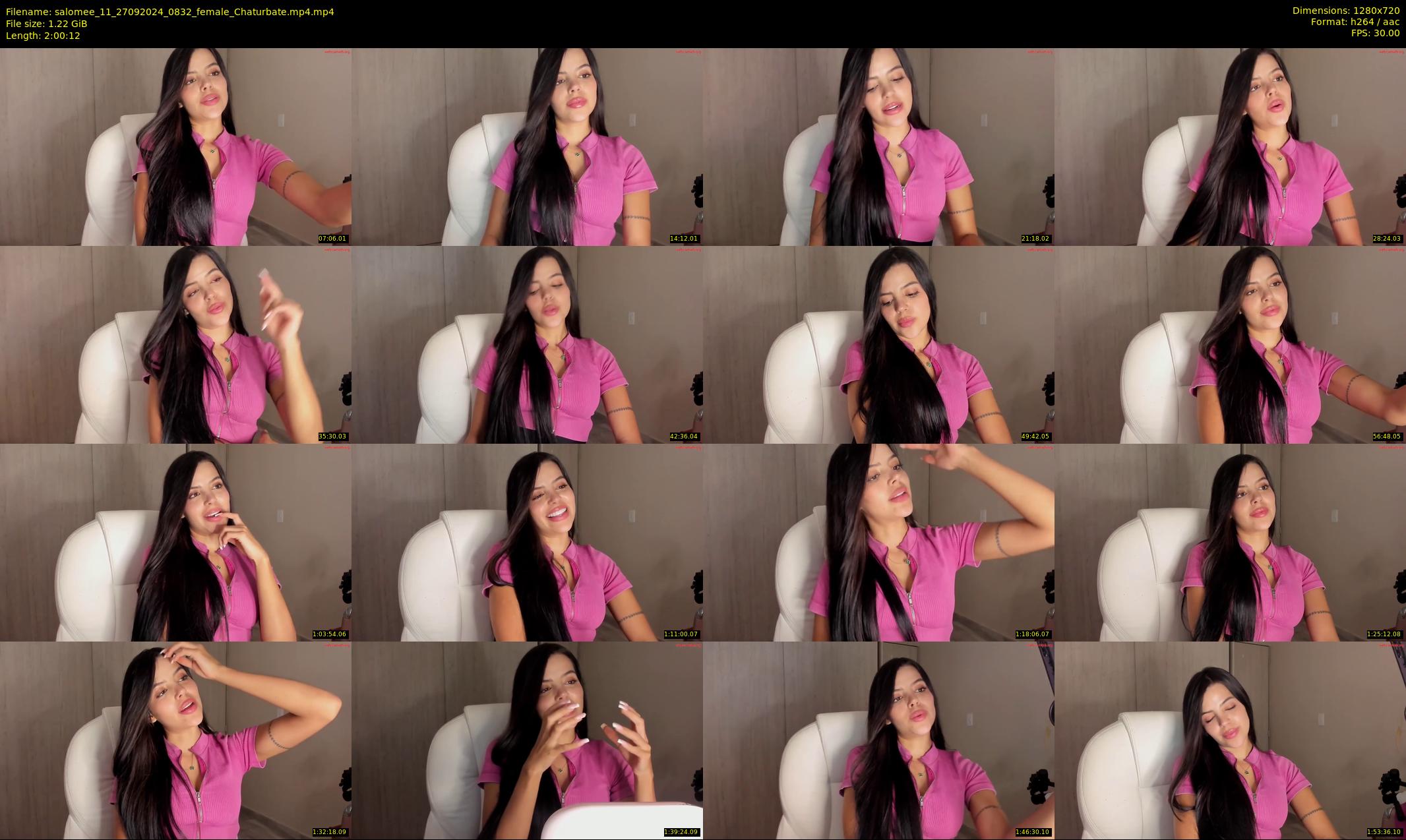 salomee_11 — 121 minute Chaturbate female cam show recording, 720p, Sep 27, 2024