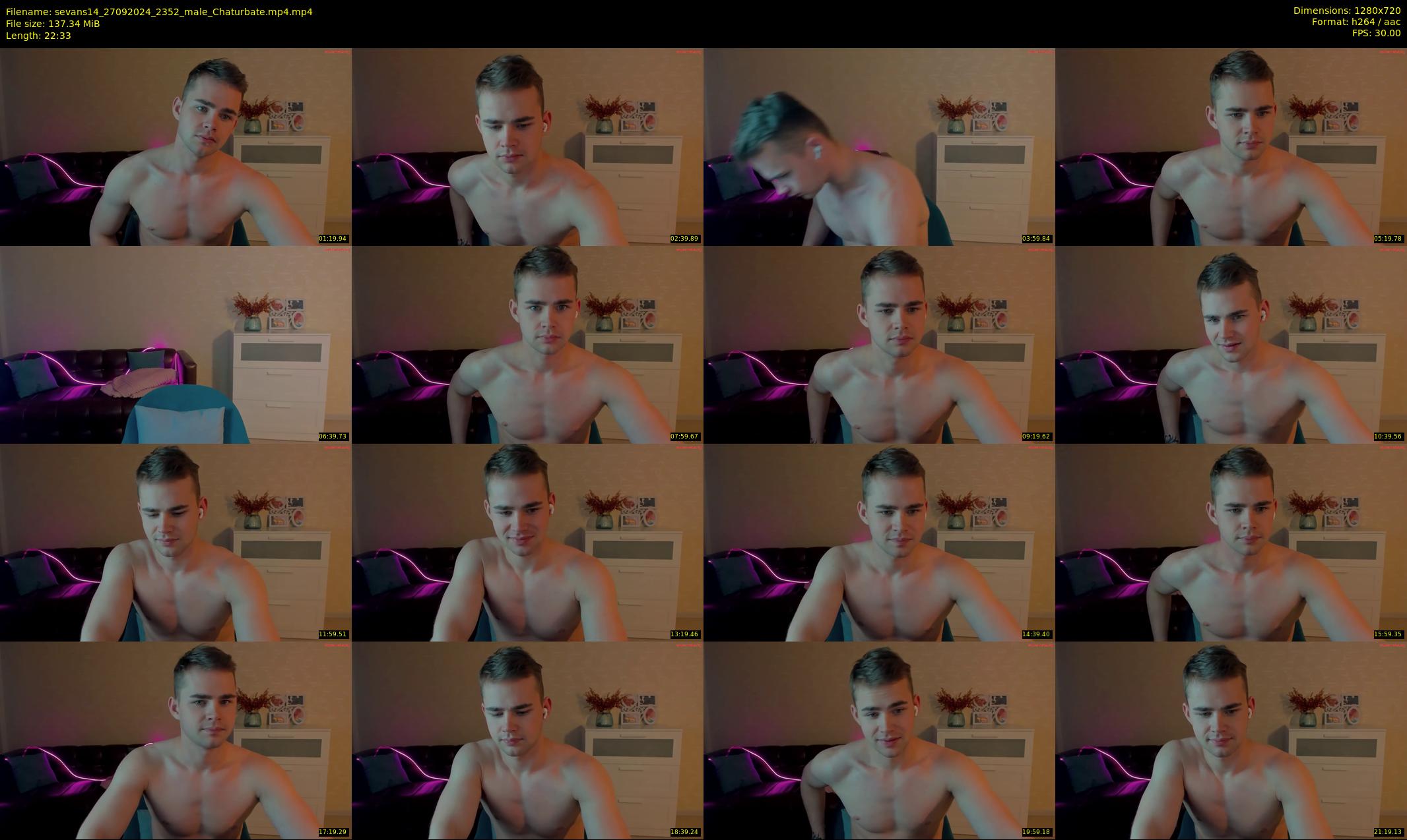 sevans14 — 23 minute Chaturbate male cam show recording, 720p, Sep 27, 2024