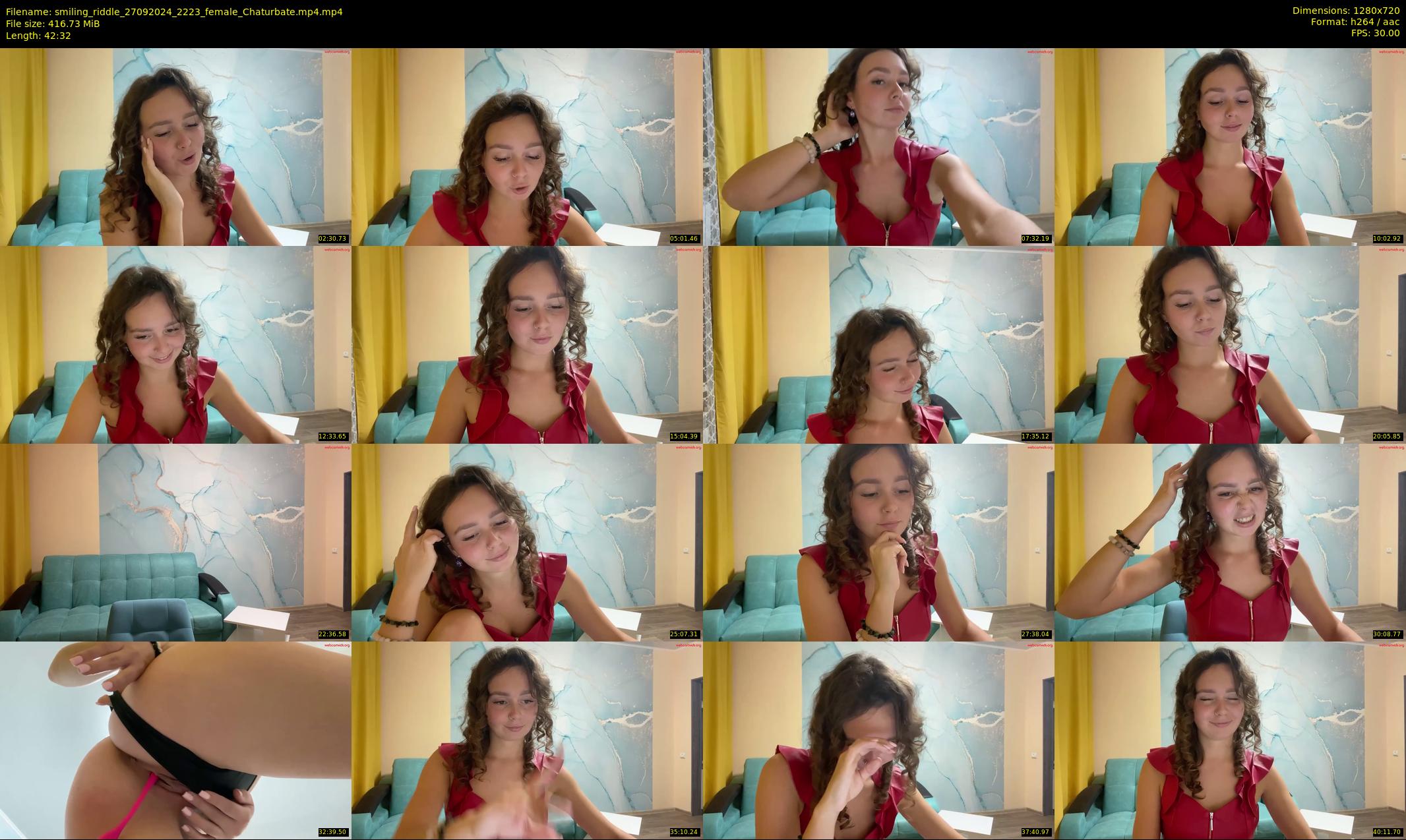 smiling_riddle — 43 minute Chaturbate female cam show recording, 720p, Sep 27, 2024