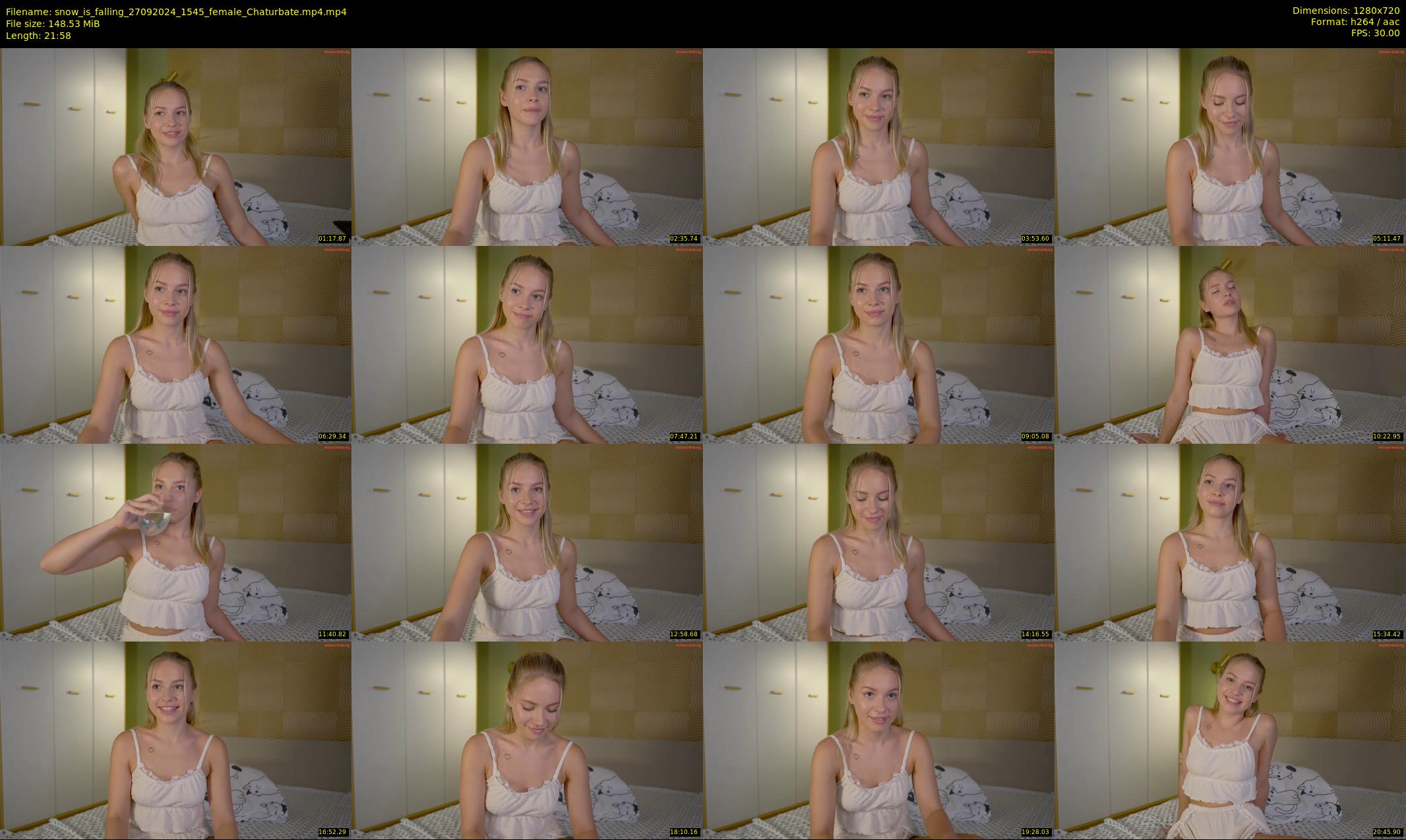 snow_is_falling — 22 minute Chaturbate female cam show recording, 720p, Sep 27, 2024