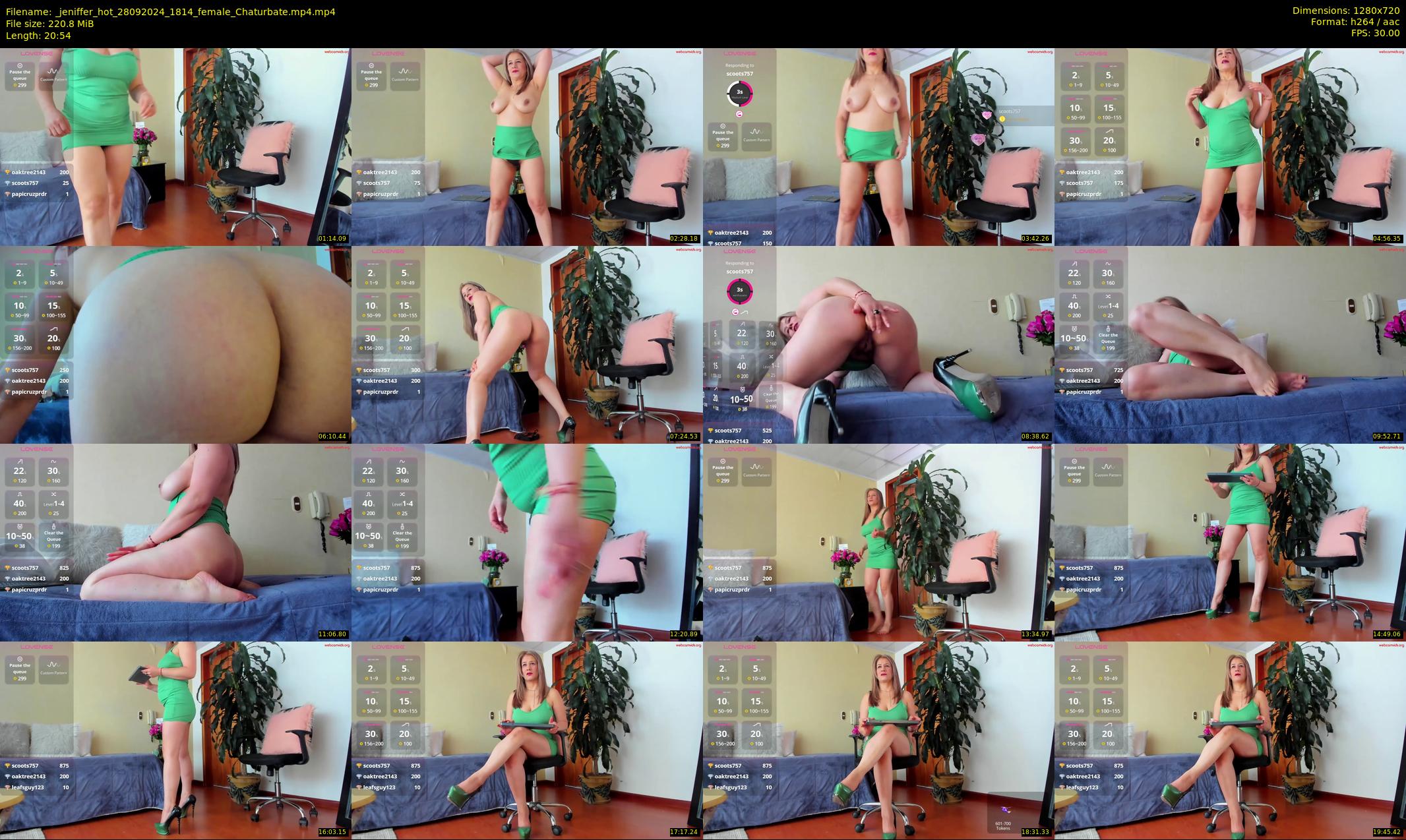 _jeniffer_hot — 21 minute Chaturbate female cam show recording, 720p, Sep 28, 2024
