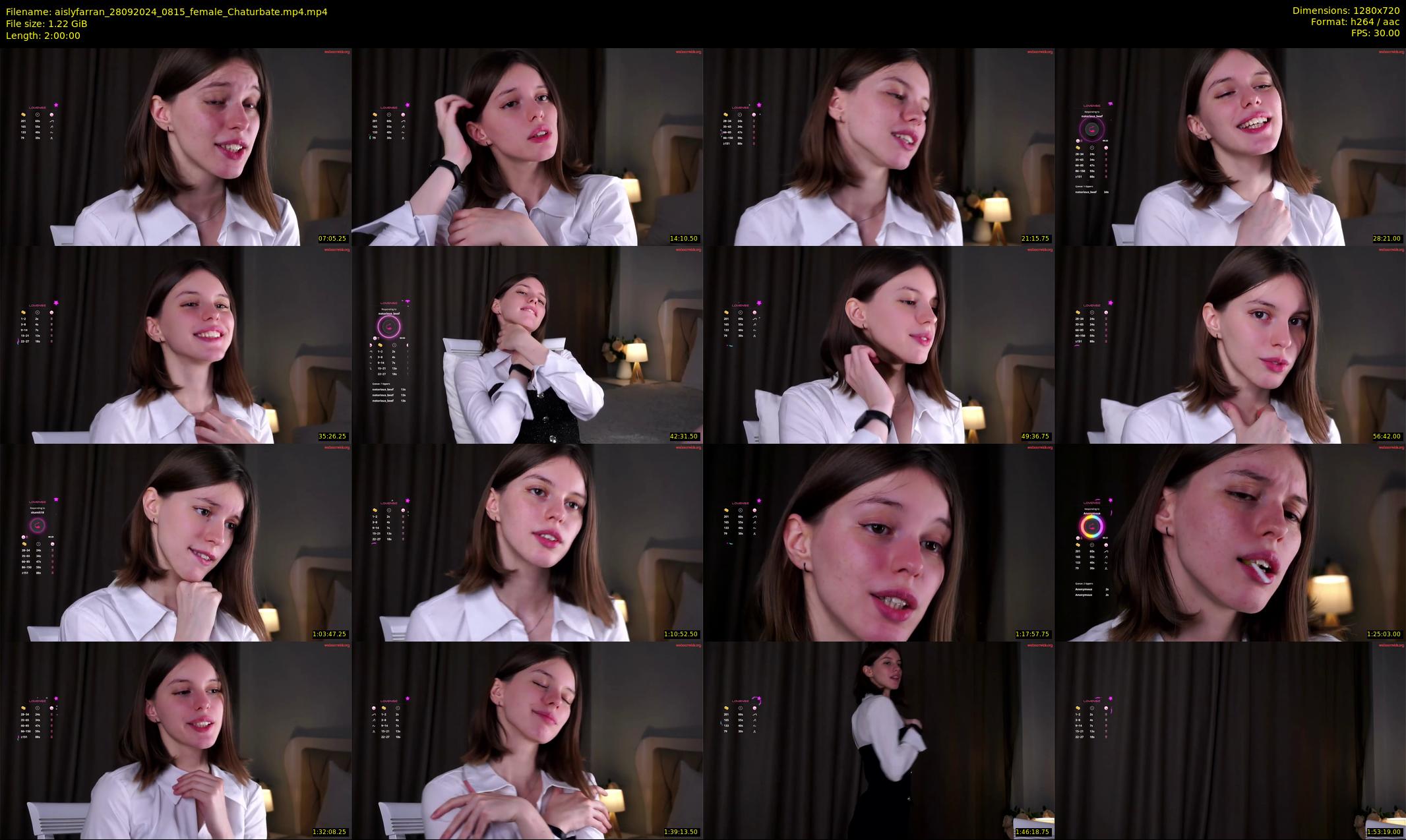 aislyfarran — 120 minute Chaturbate female cam show recording, 720p, Sep 28, 2024