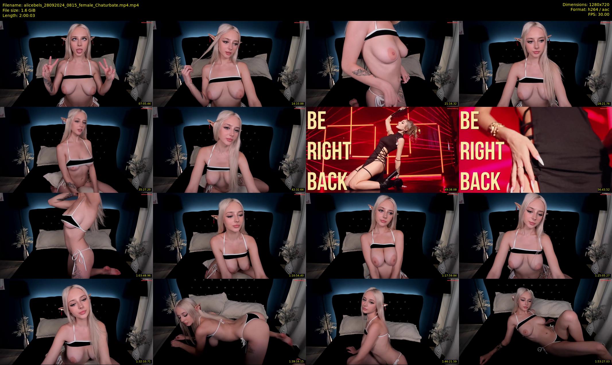 alicebels — 121 minute Chaturbate female cam show recording, 720p, Sep 28, 2024