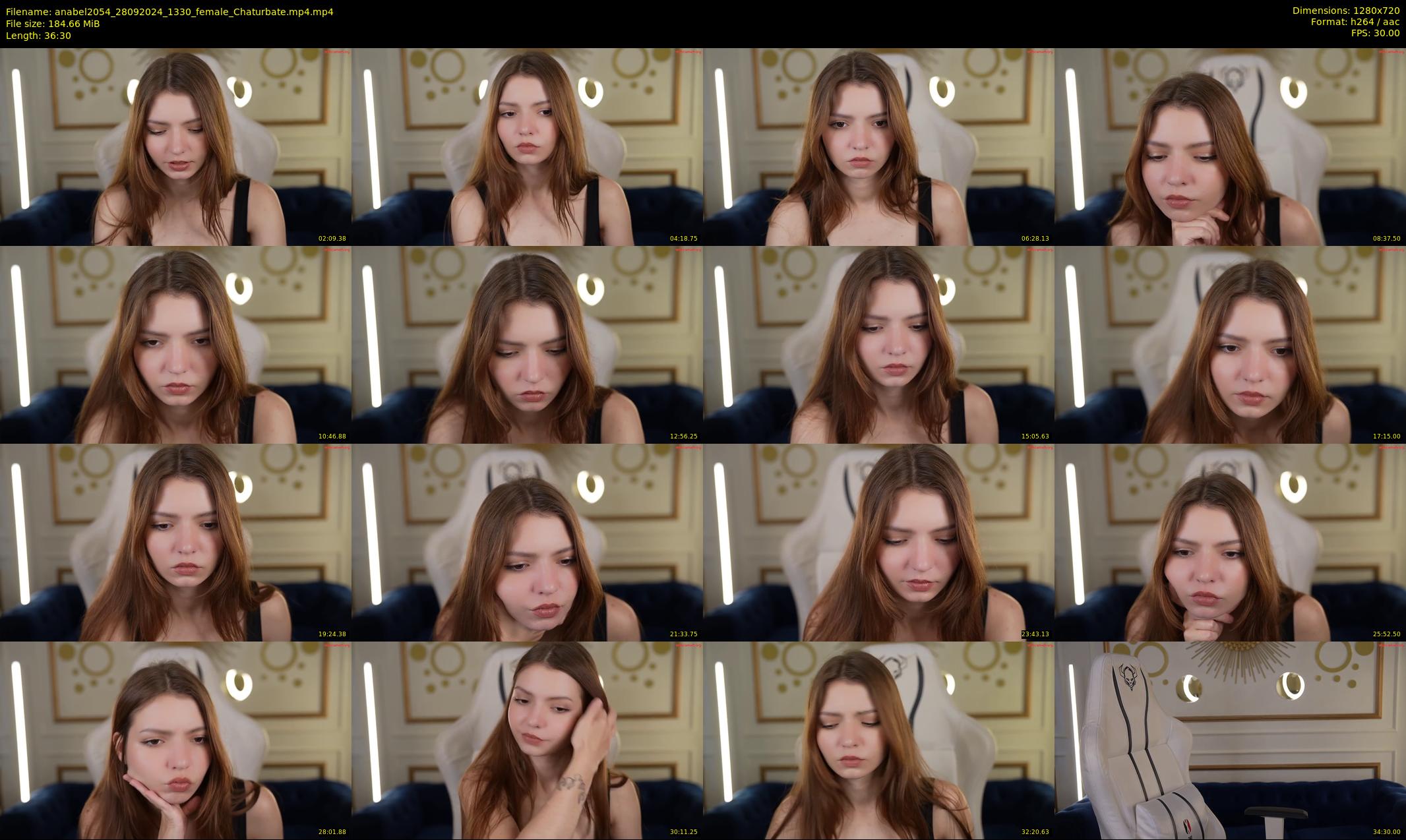 anabel2054 — 37 minute Chaturbate female cam show recording, 720p, Sep 28, 2024