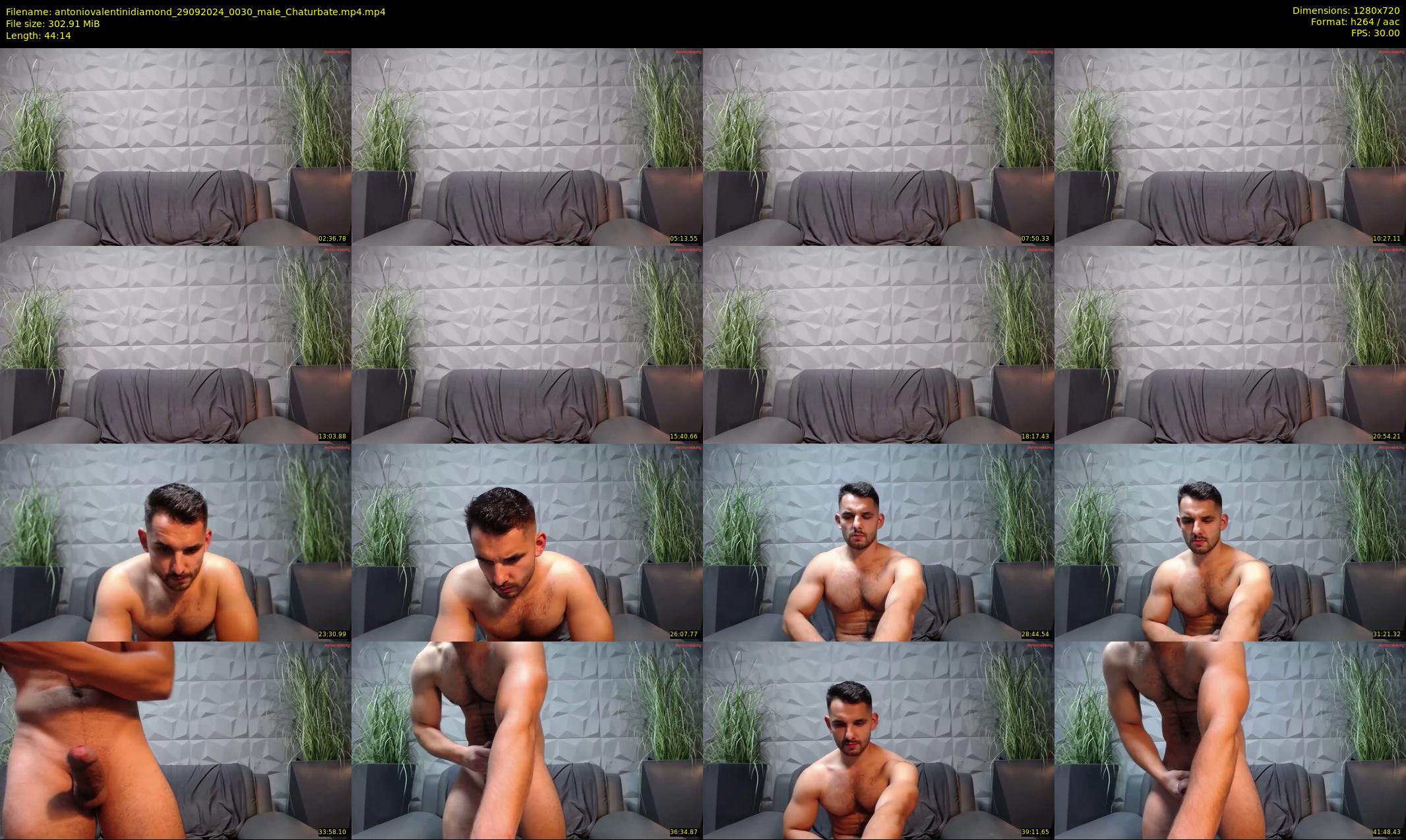 antoniovalentinidiamond — 45 minute Chaturbate male cam show recording, 720p, Sep 29, 2024