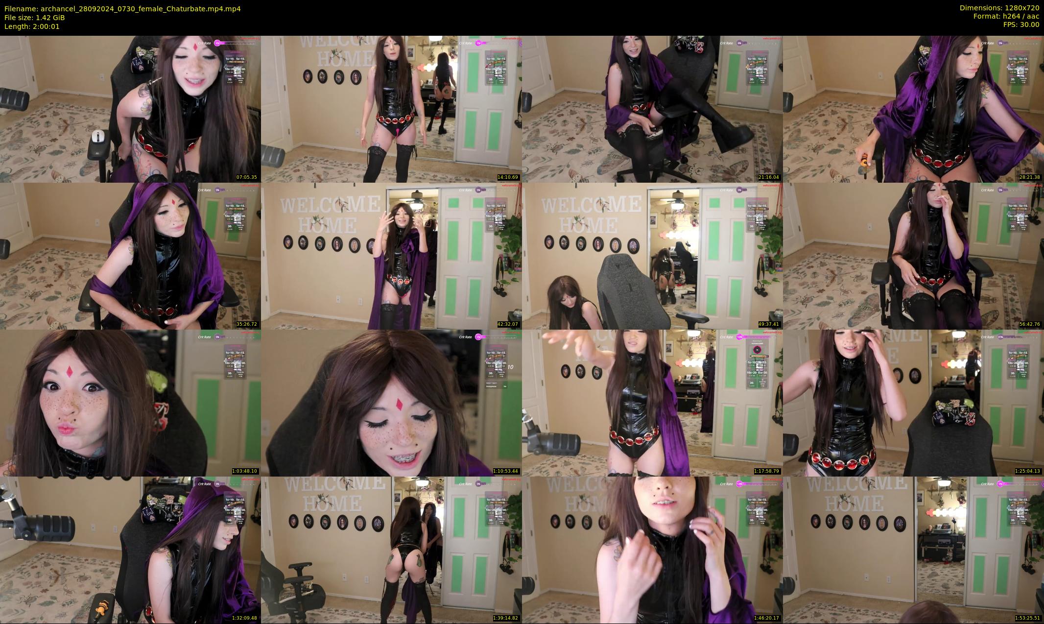 archancel — 121 minute Chaturbate female cam show recording, 720p, Sep 28, 2024
