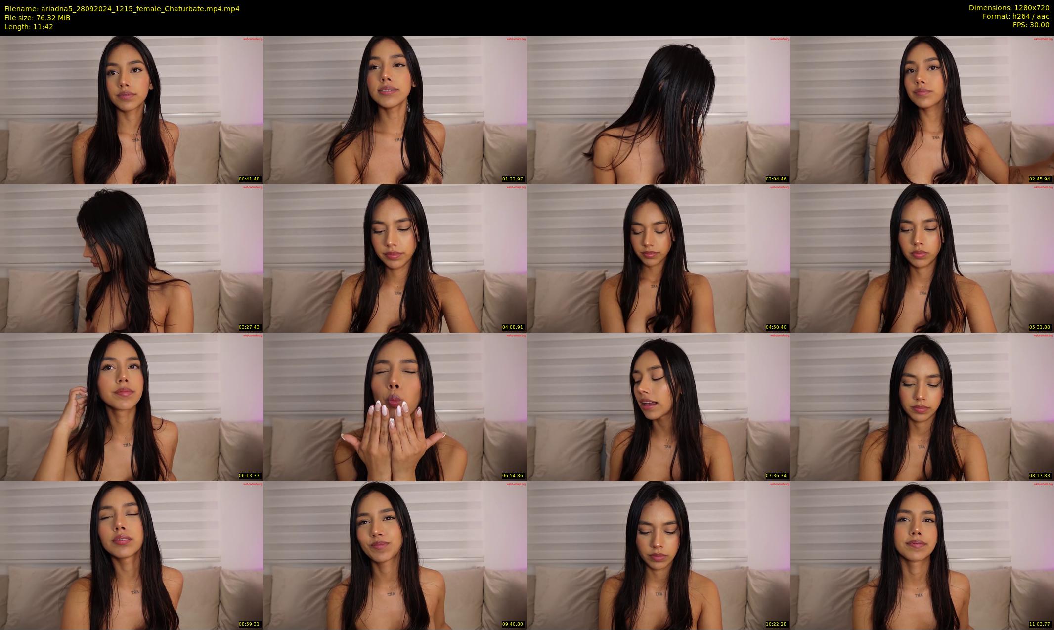 ariadna5 — 12 minute Chaturbate female cam show recording, 720p, Sep 28, 2024