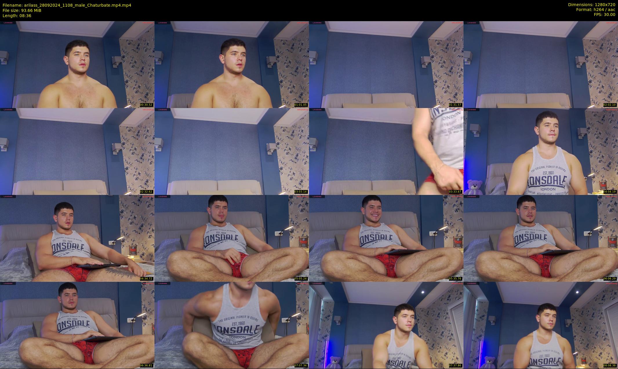 arilass — 9 minute Chaturbate male cam show recording, 720p, Sep 28, 2024