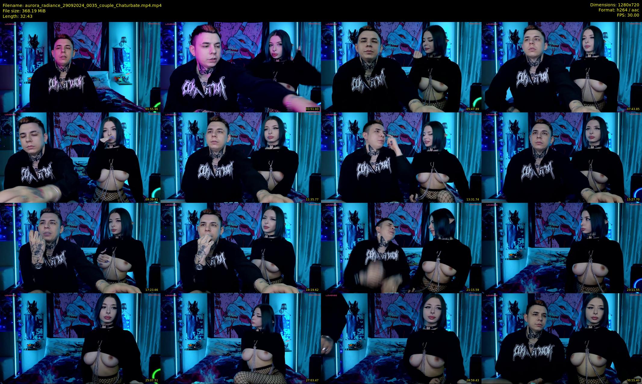 aurora_radiance — 33 minute Chaturbate couple cam show recording, 720p, Sep 29, 2024