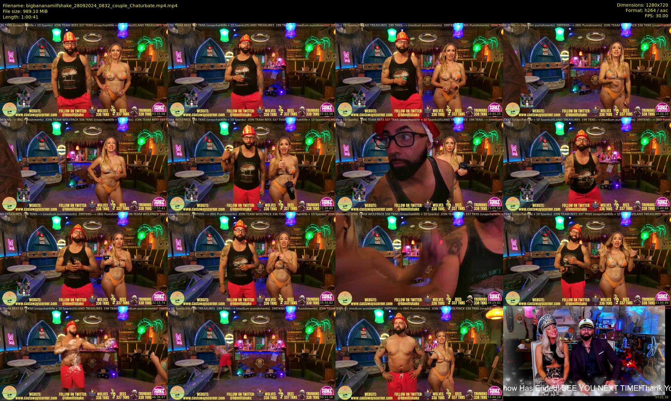 bigbananamilfshake — 61 minute Chaturbate couple cam show recording, 720p, Sep 28, 2024