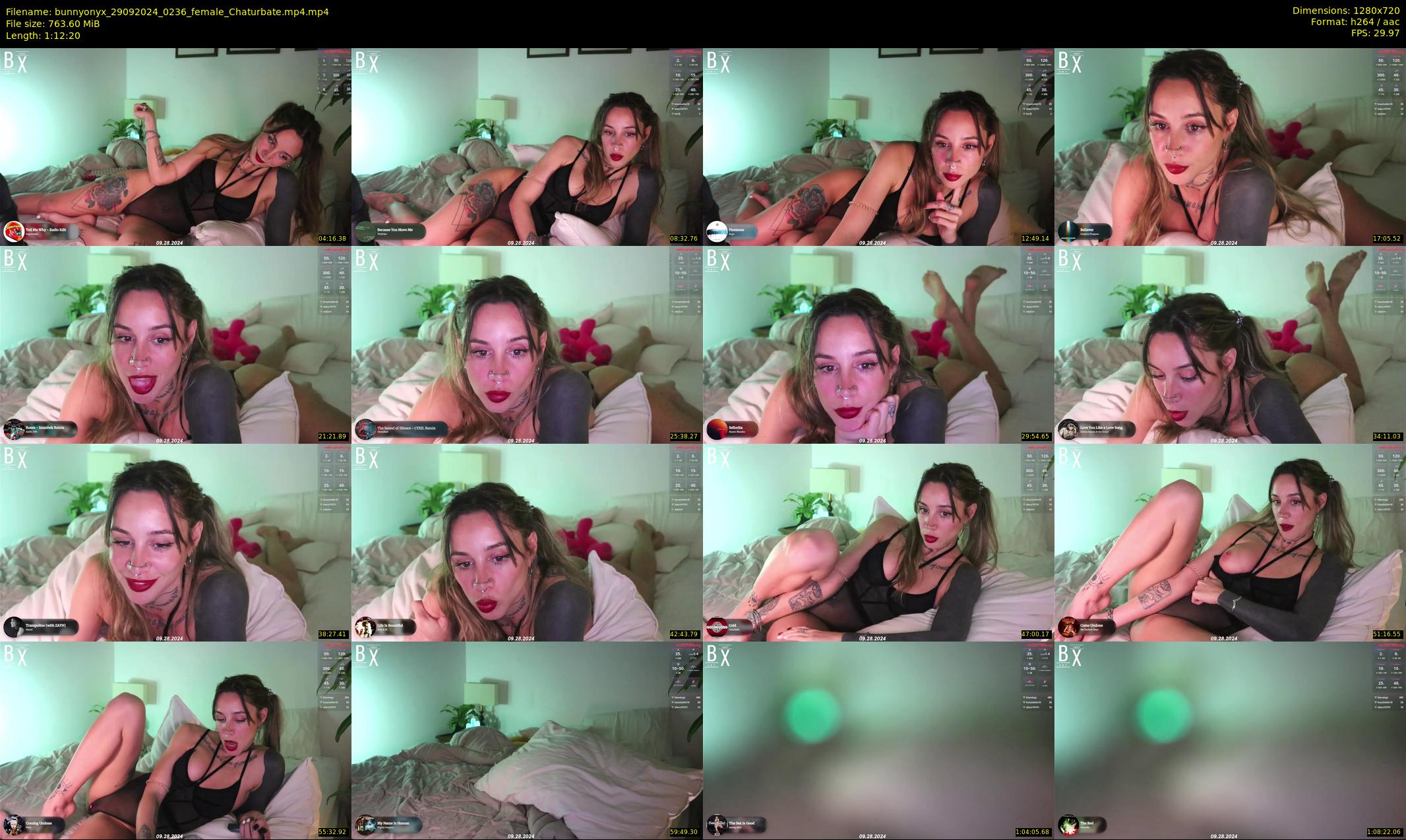 bunnyonyx — 73 minute Chaturbate female cam show recording, 720p, Sep 29, 2024