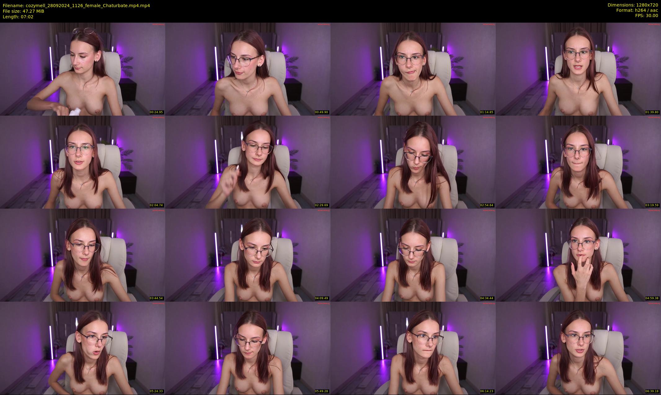 cozymell — 8 minute Chaturbate female cam show recording, 720p, Sep 28, 2024