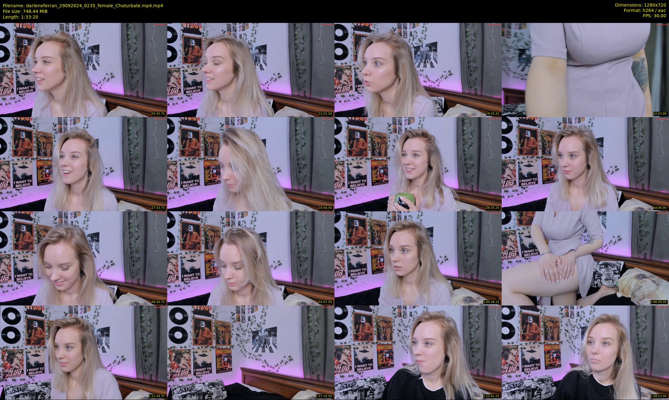 darleneferran — 94 minute Chaturbate female cam show recording, 720p, Sep 29, 2024