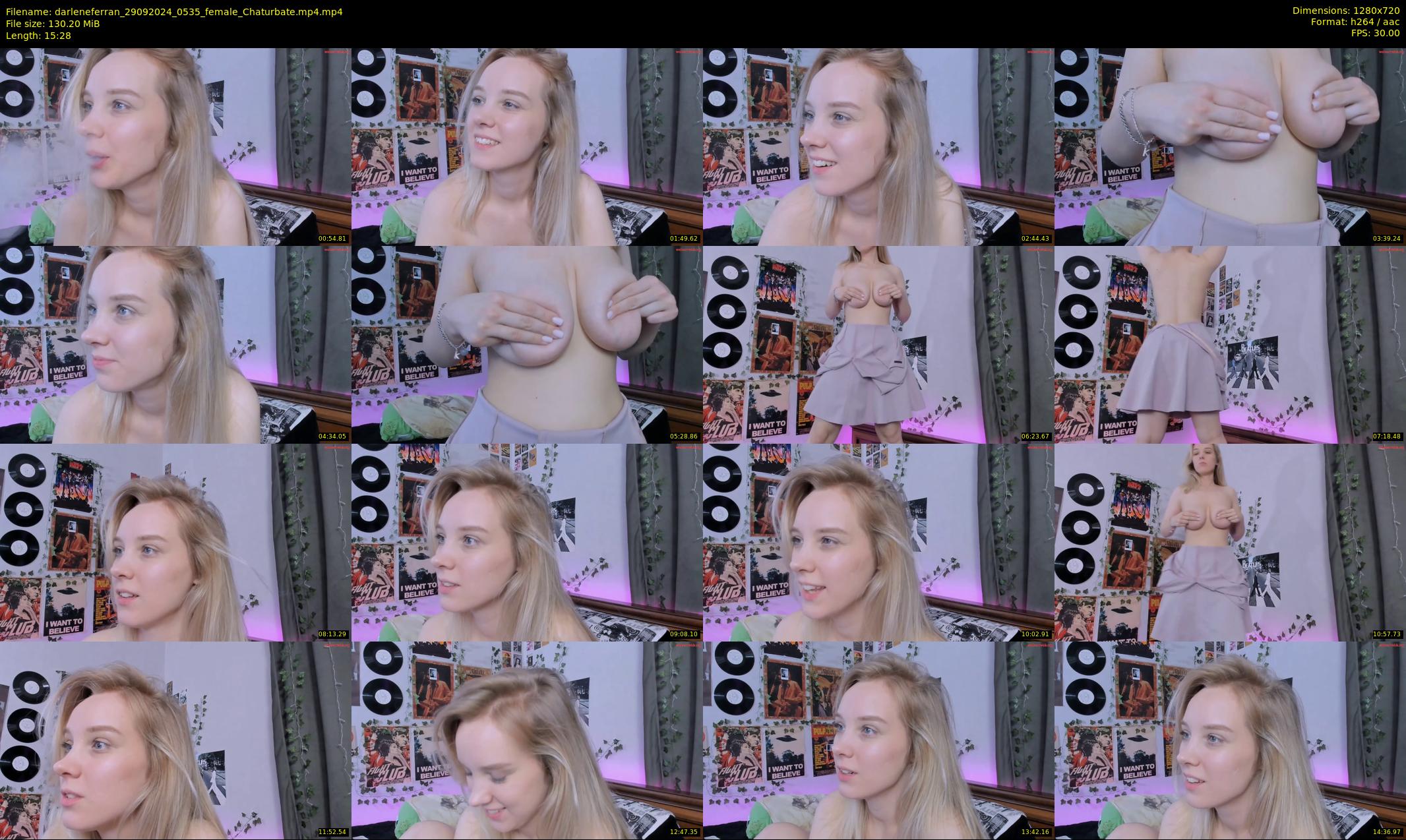 darleneferran — 16 minute Chaturbate female cam show recording, 720p, Sep 29, 2024